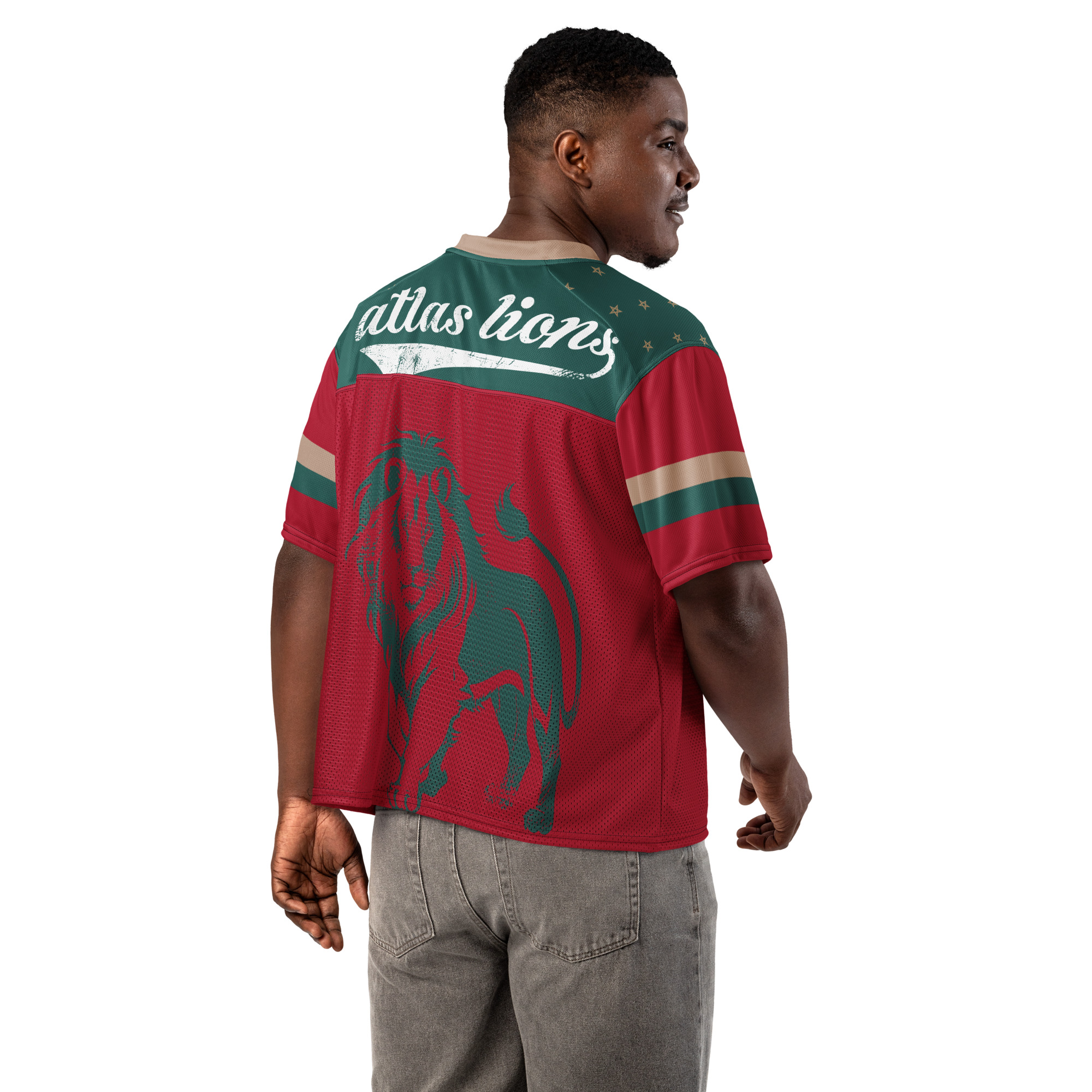 Morocco Maroc Maghreb Boxy football jersey - Image 6