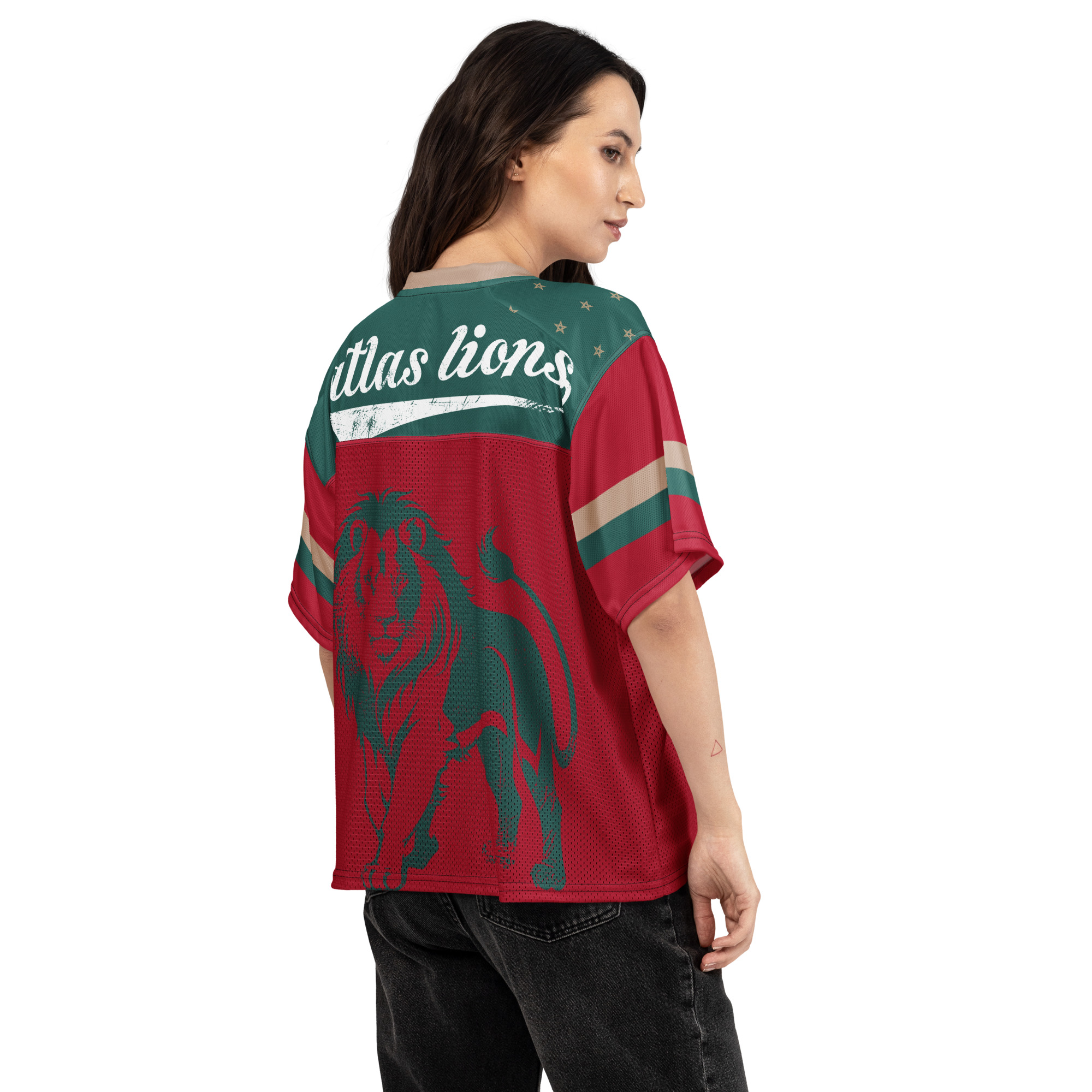 Morocco Maroc Maghreb Boxy football jersey - Image 8