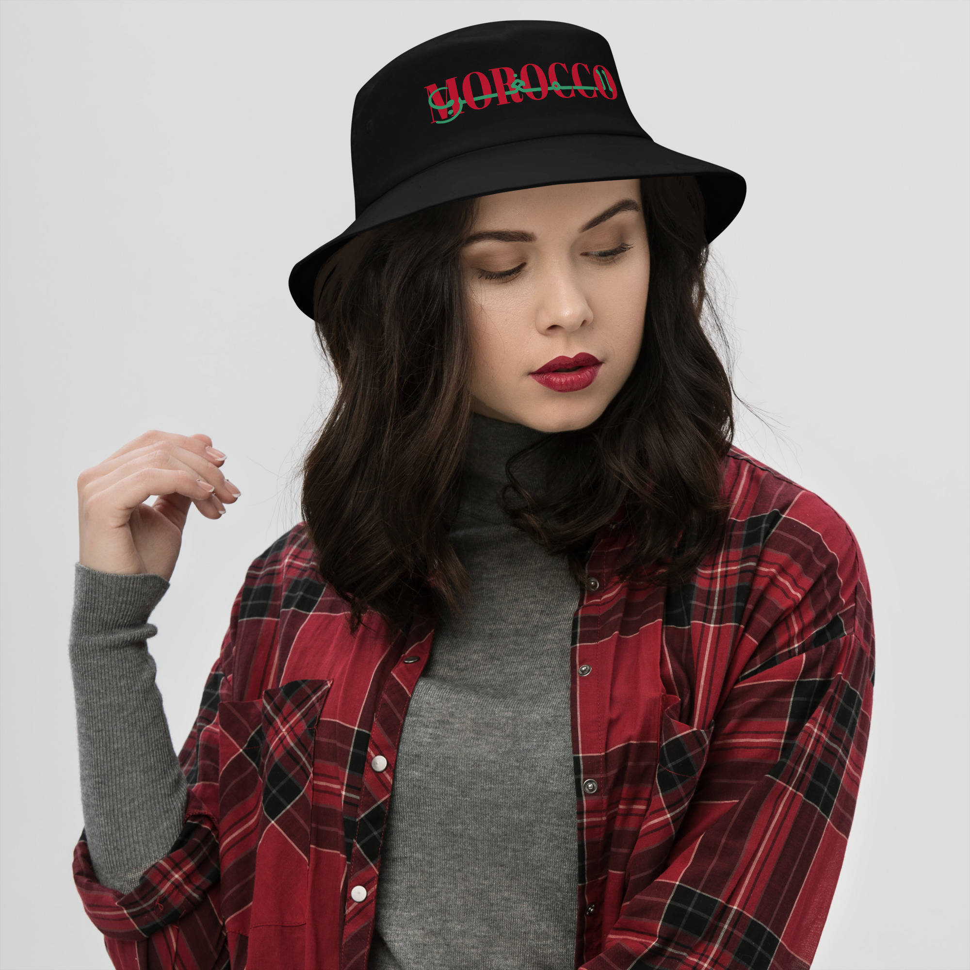 Morocco Maroc Maghreb World Cup 2926 Bucket Hat - Image 3