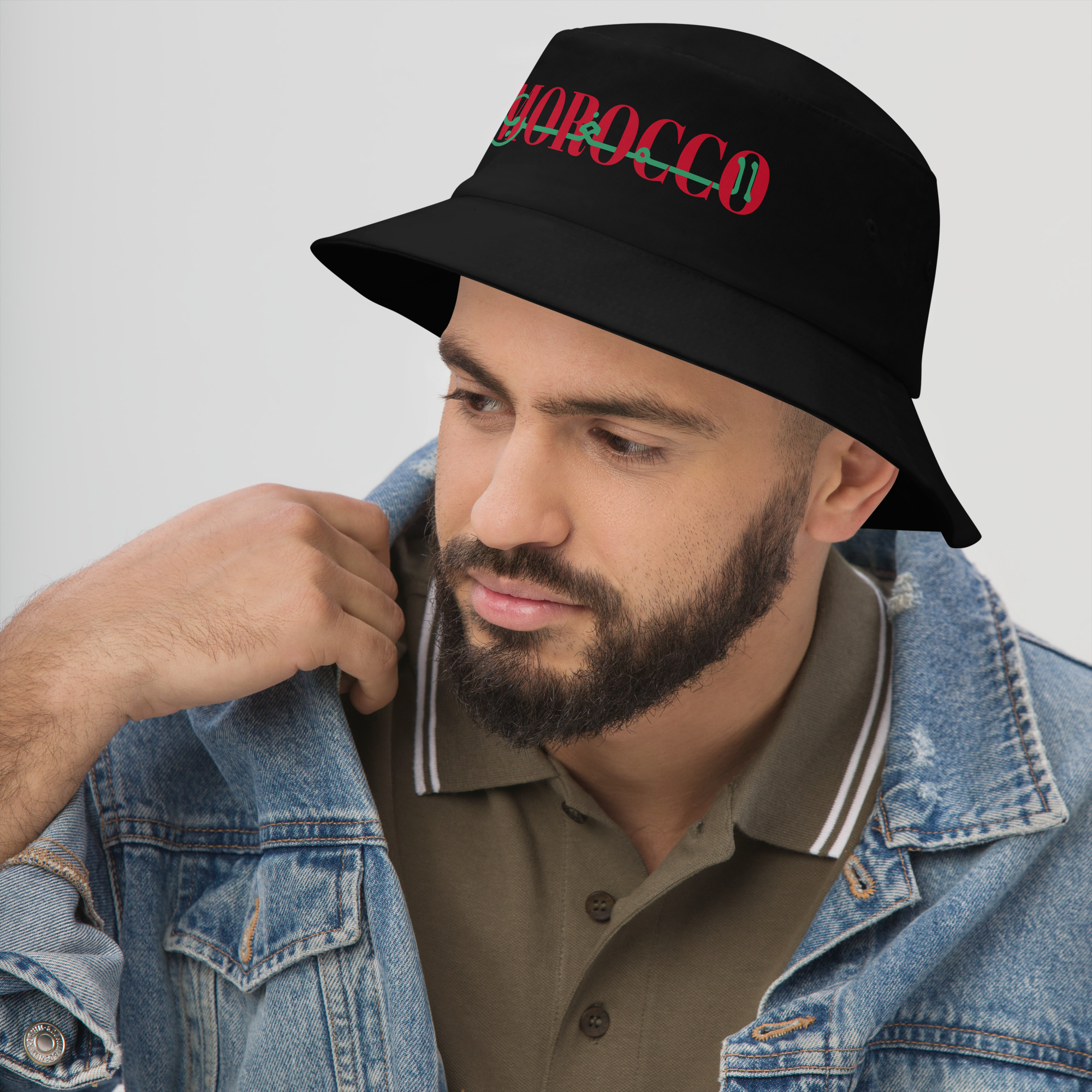 Morocco Maroc Maghreb World Cup 2926 Bucket Hat - Image 2