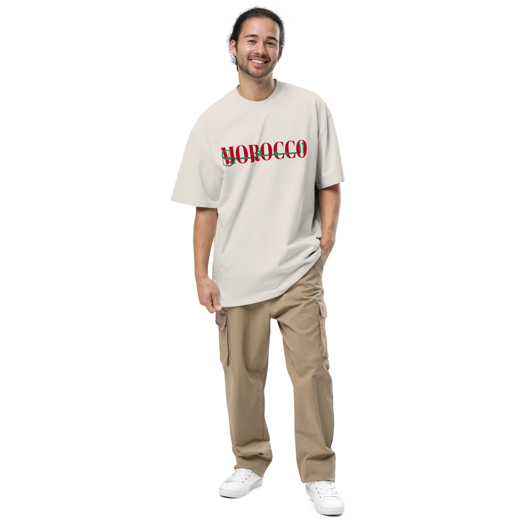 Morocco Maroc Maghreb Oversized faded t-shirt - Image 2