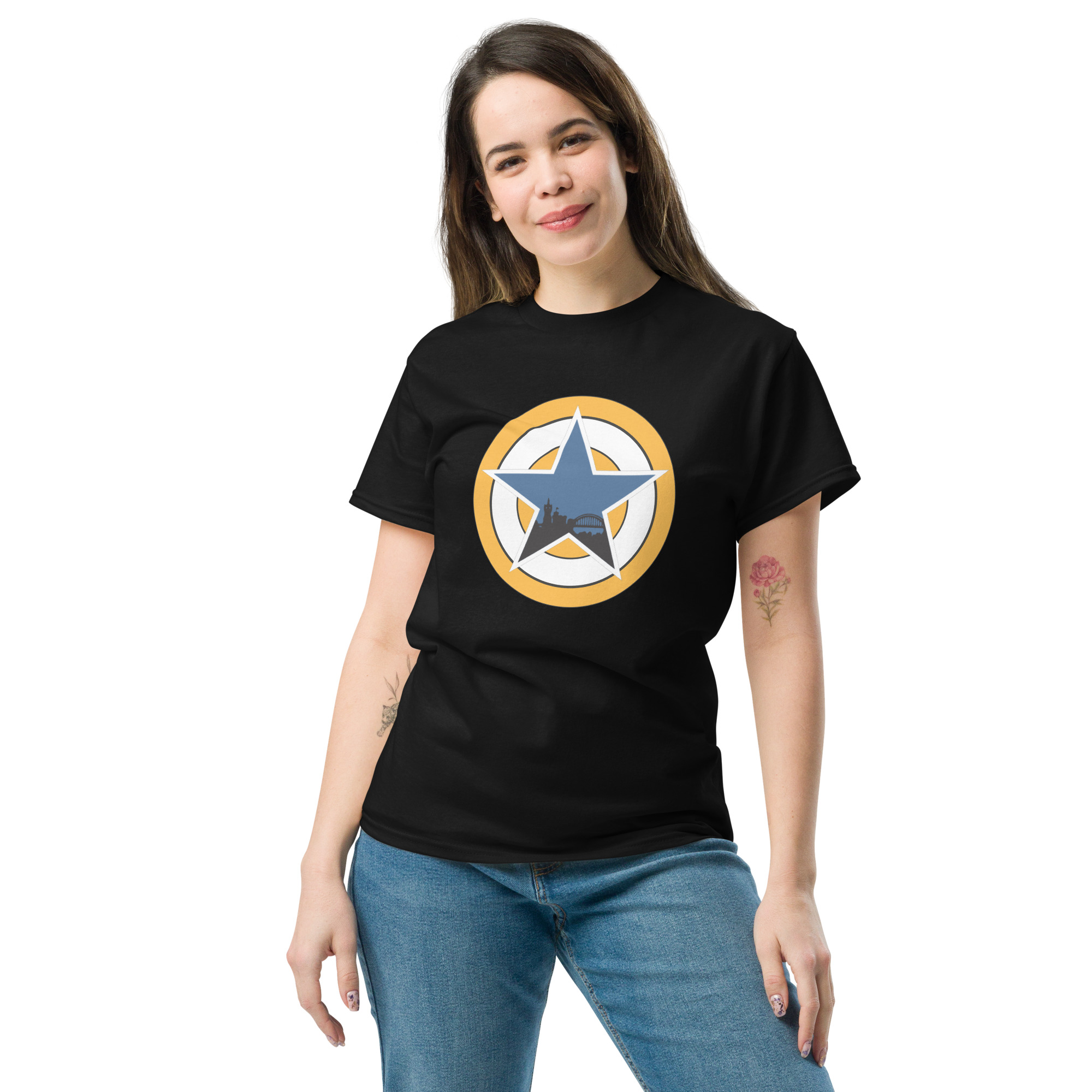 Newcastle Blue Star Shirt | Newcastle Magpies Fan T-Shirt | Newcastle United Fan Gift
