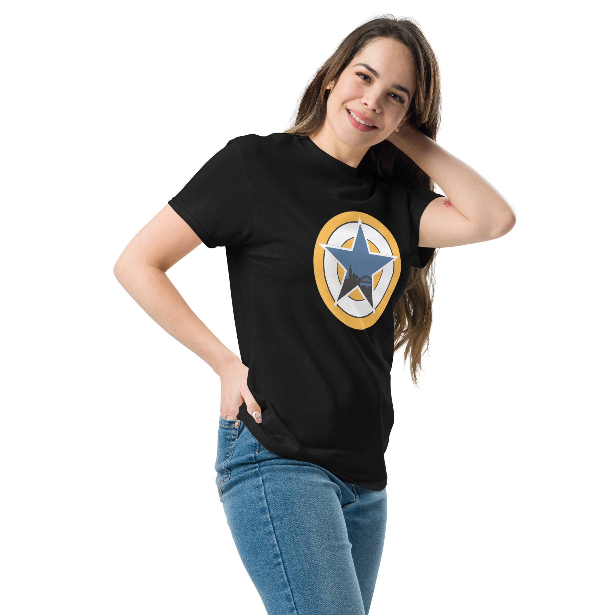 Newcastle Blue Star Shirt | Newcastle Magpies Fan T-Shirt | Newcastle United Fan Gift - Image 13