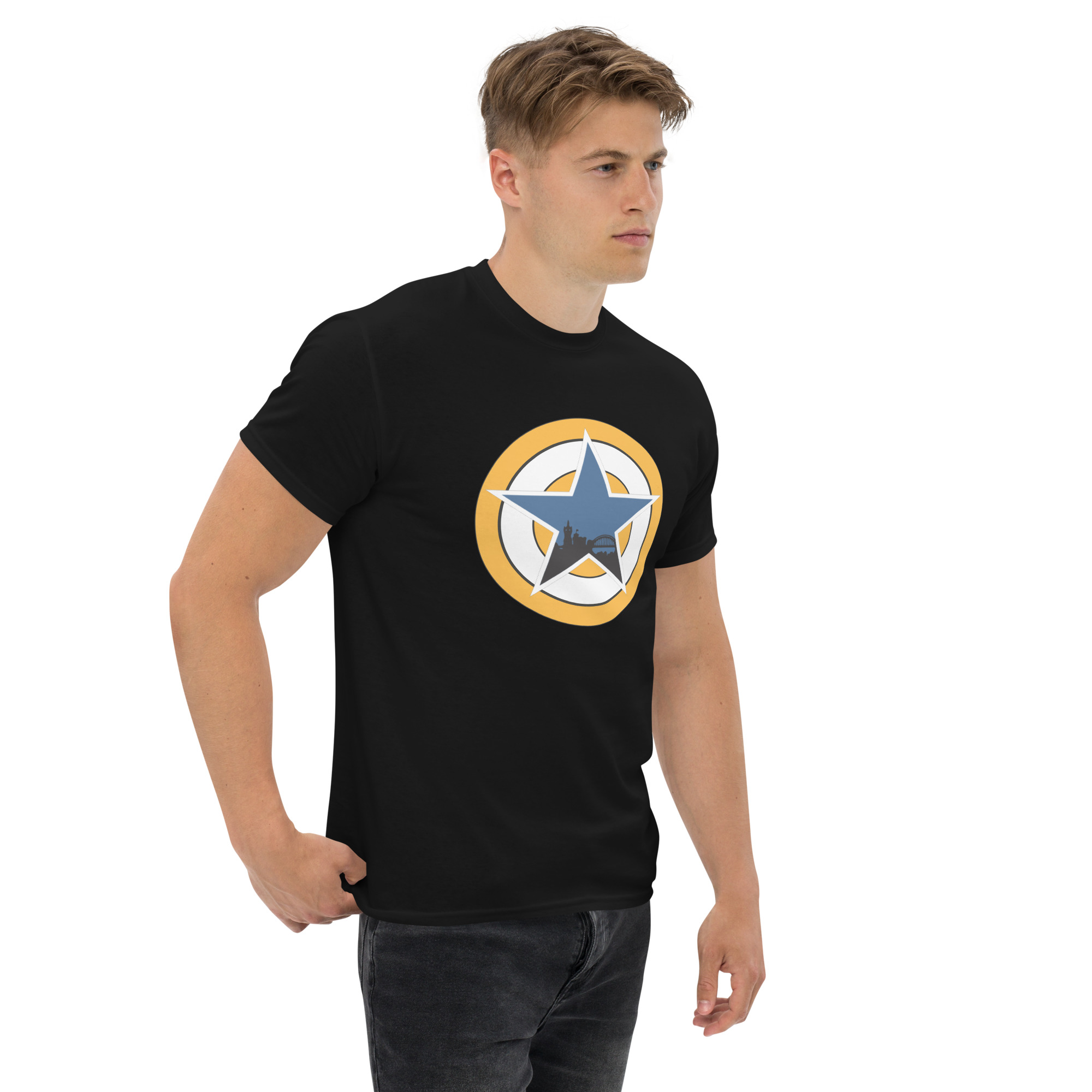 Newcastle Blue Star Shirt | Newcastle Magpies Fan T-Shirt | Newcastle United Fan Gift - Image 3