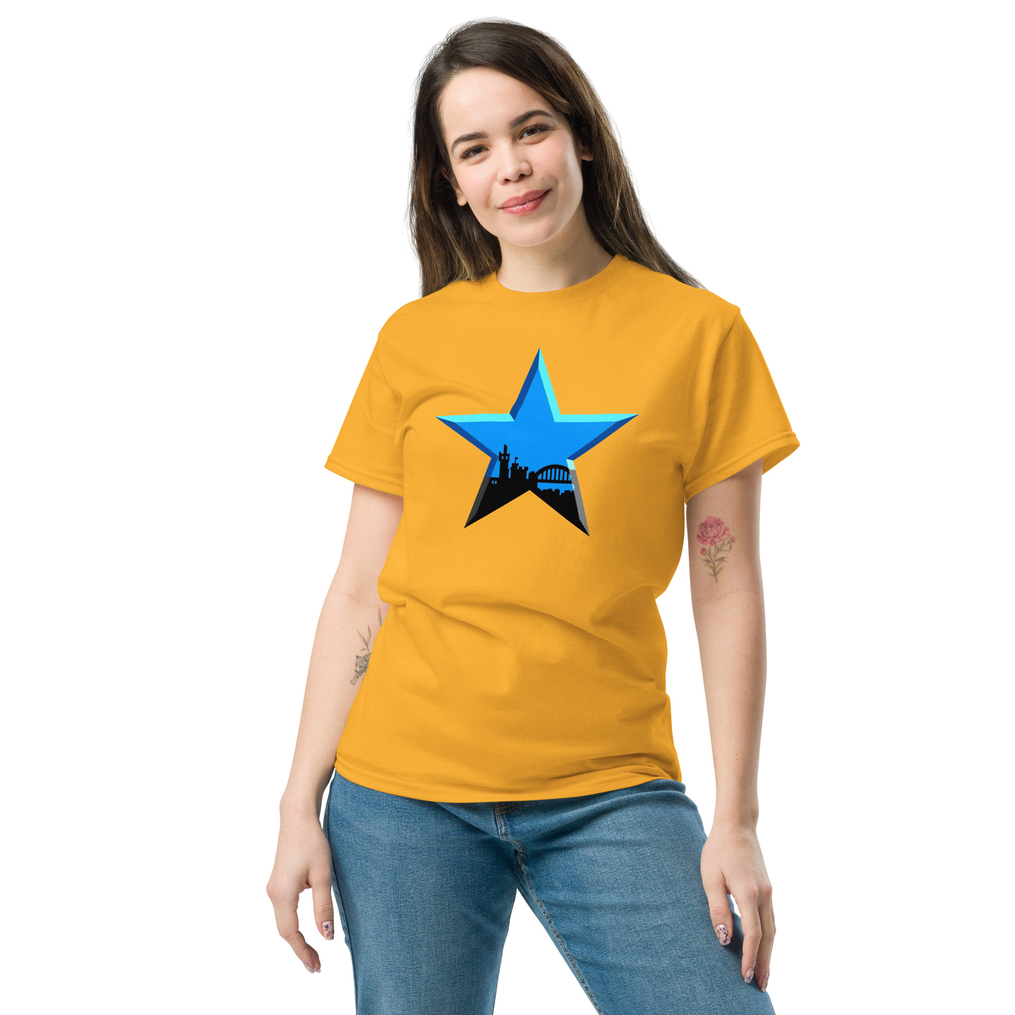 Newcastle Blue Star Shirt | Newcastle Magpies Fan T-Shirt | Newcastle United Gift - Image 8