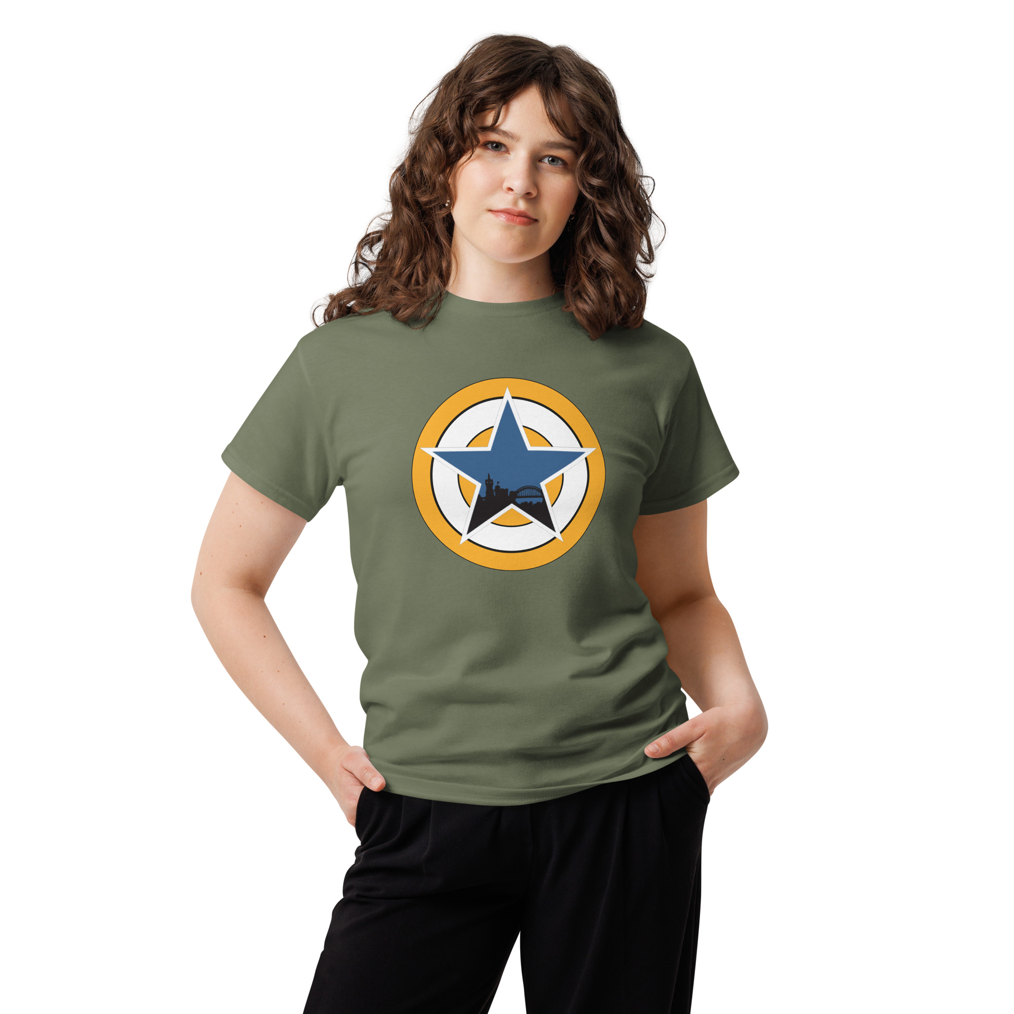 Newcastle Blue Star Shirt | Newcastle Magpies Fan T-Shirt | Newcastle United Fan Gift - Image 6