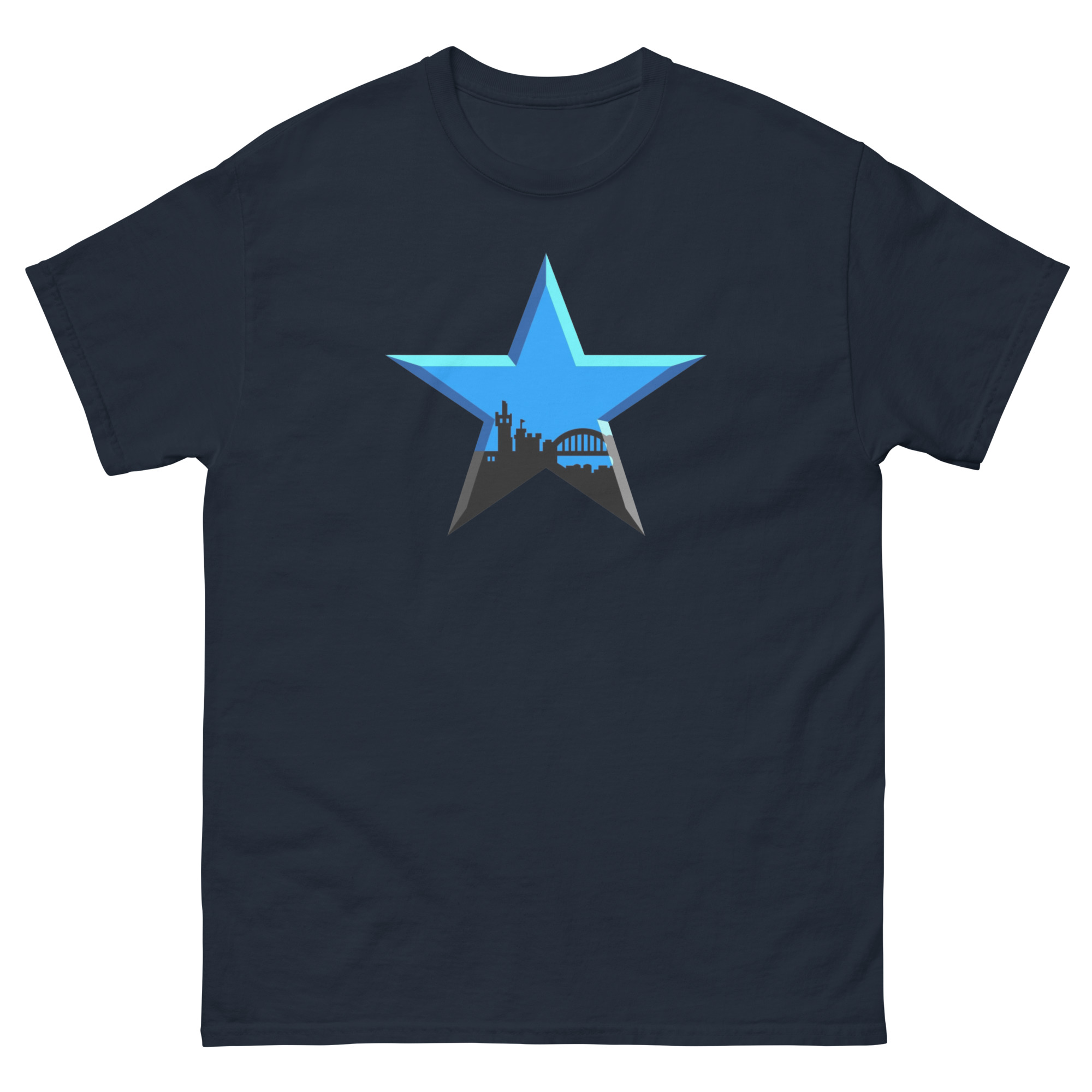 Newcastle Blue Star Shirt | Newcastle Magpies Fan T-Shirt | Newcastle United Gift - Image 12
