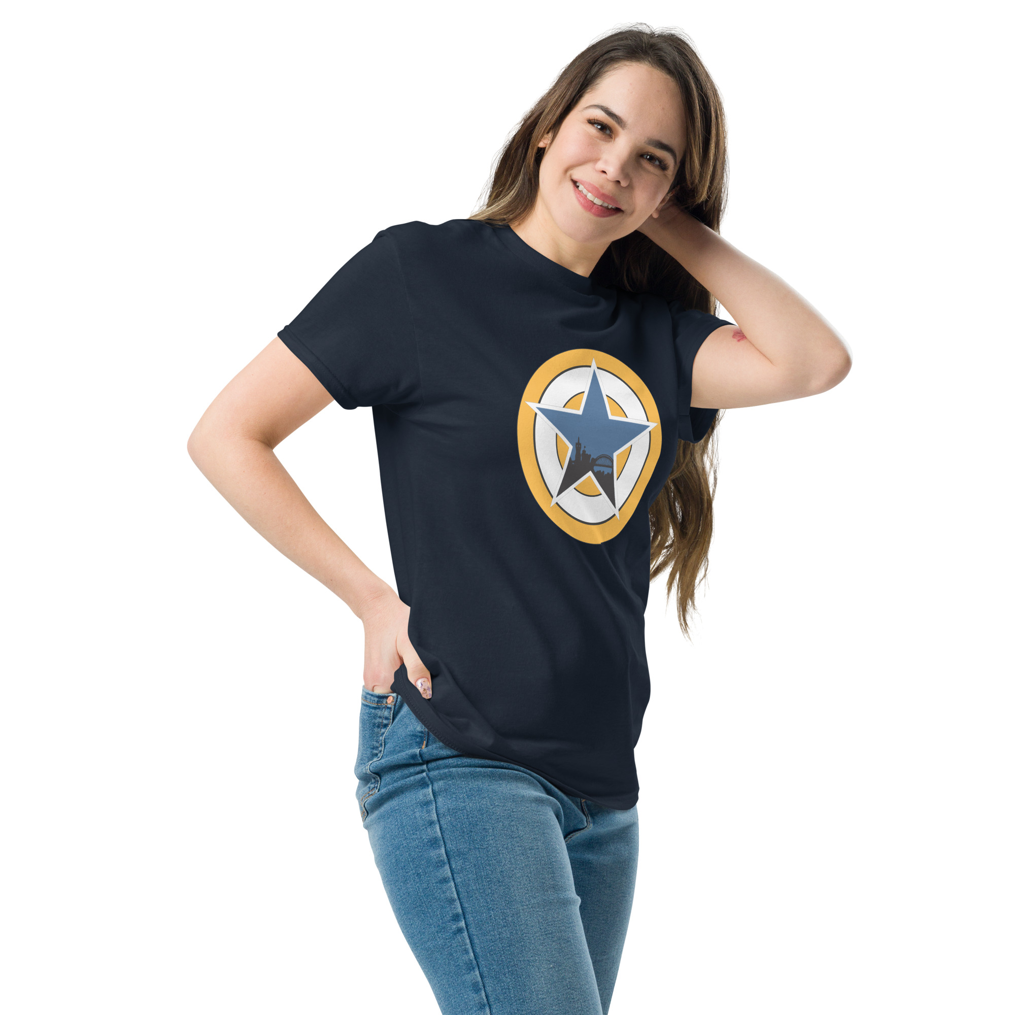 Newcastle Blue Star Shirt | Newcastle Magpies Fan T-Shirt | Newcastle United Fan Gift - Image 16