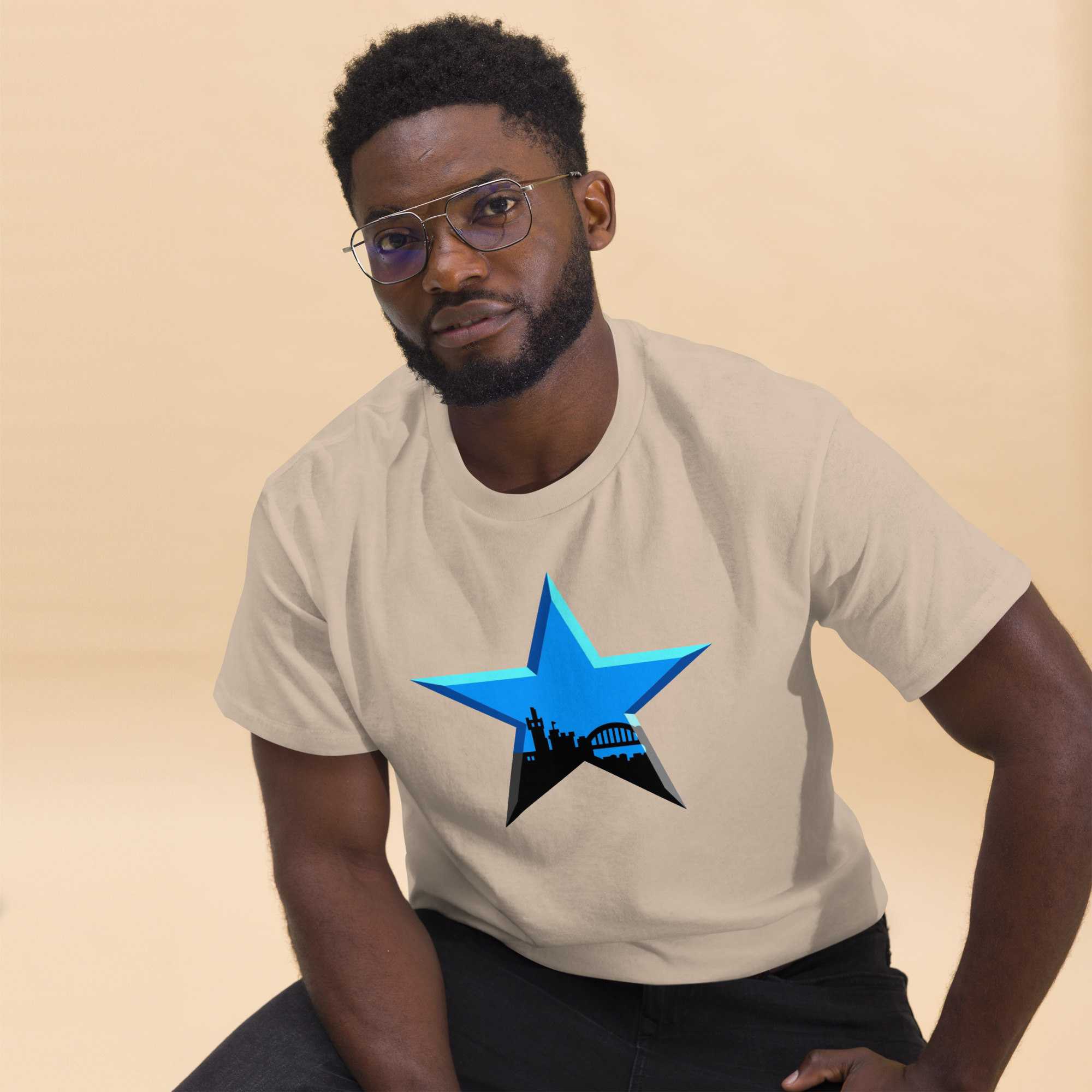 Newcastle Blue Star Shirt | Newcastle Magpies Fan T-Shirt | Newcastle United Gift - Image 9