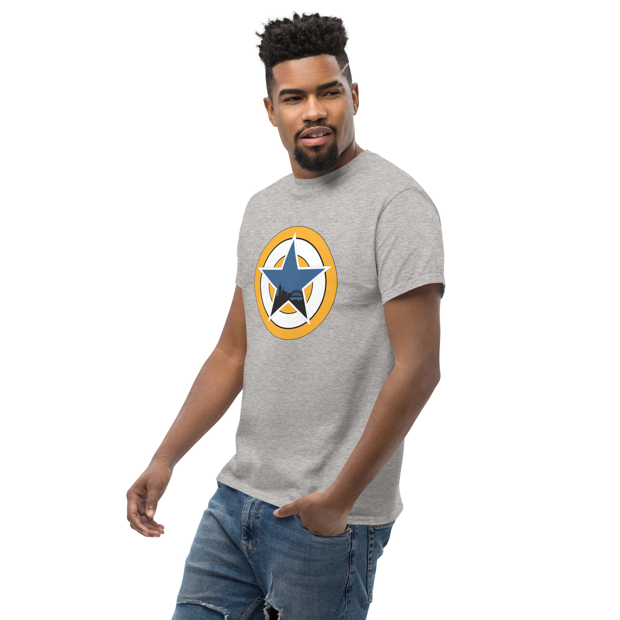 Newcastle Blue Star Shirt | Newcastle Magpies Fan T-Shirt | Newcastle United Fan Gift - Image 8