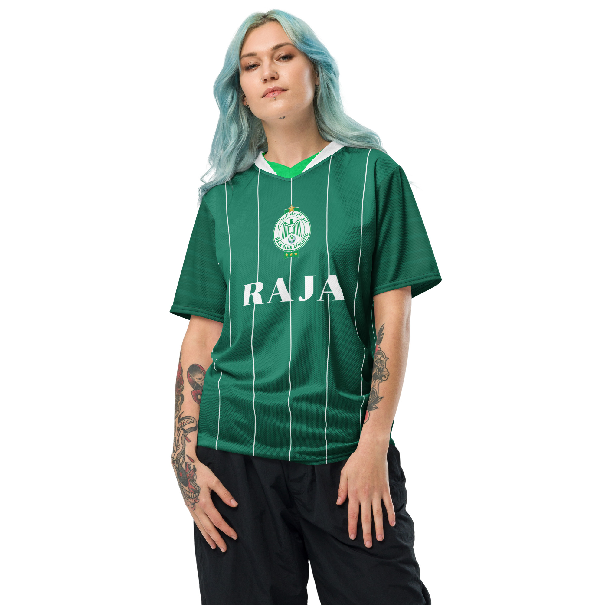 Raja Casablanca Kit | Raja Jersey Football Fan Shirt - Image 4