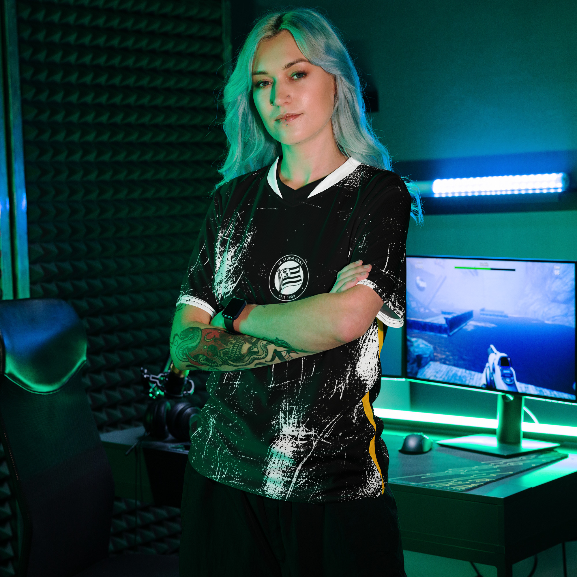 Recycled unisex sports jersey - Image 4