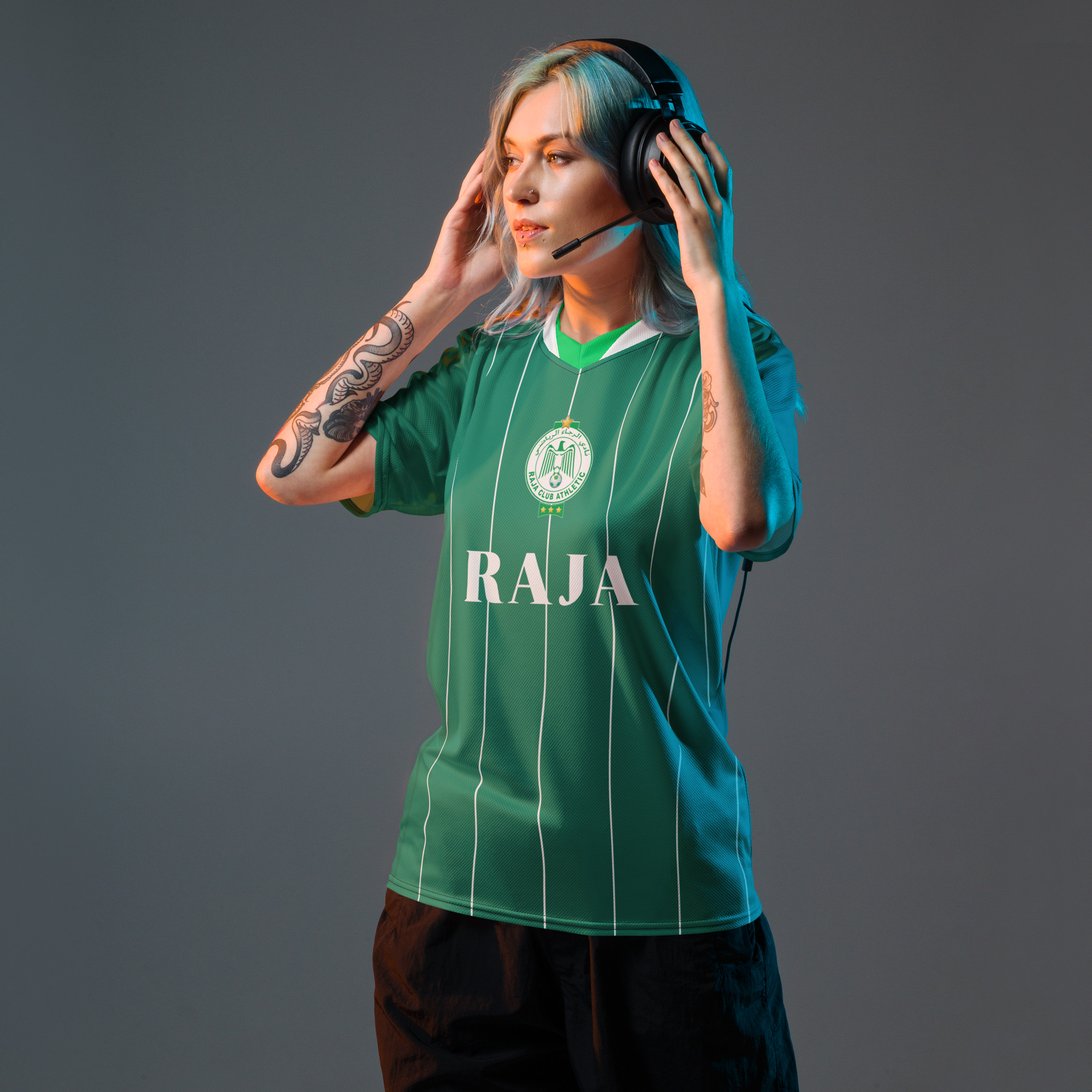 Raja Casablanca Kit | Raja Jersey Football Fan Shirt - Image 5