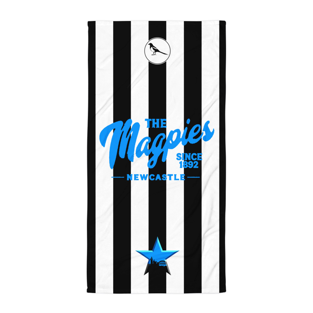 Newcastle Magpies Blue Star Towel | Newcastle Football Fan Towel - Image 5