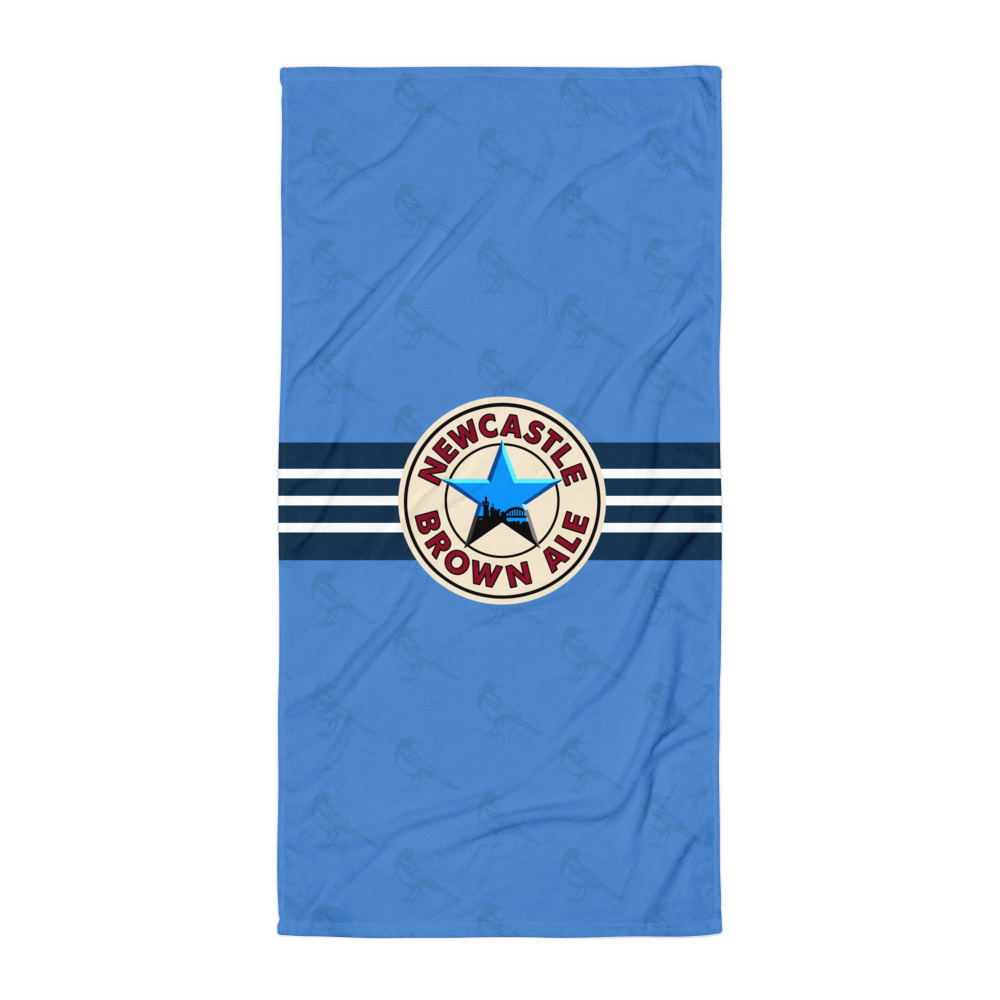 Newcastle Brown Ale Blue Star Towel | Newcastle Magpies Football Bleu Fan Towel - Image 5