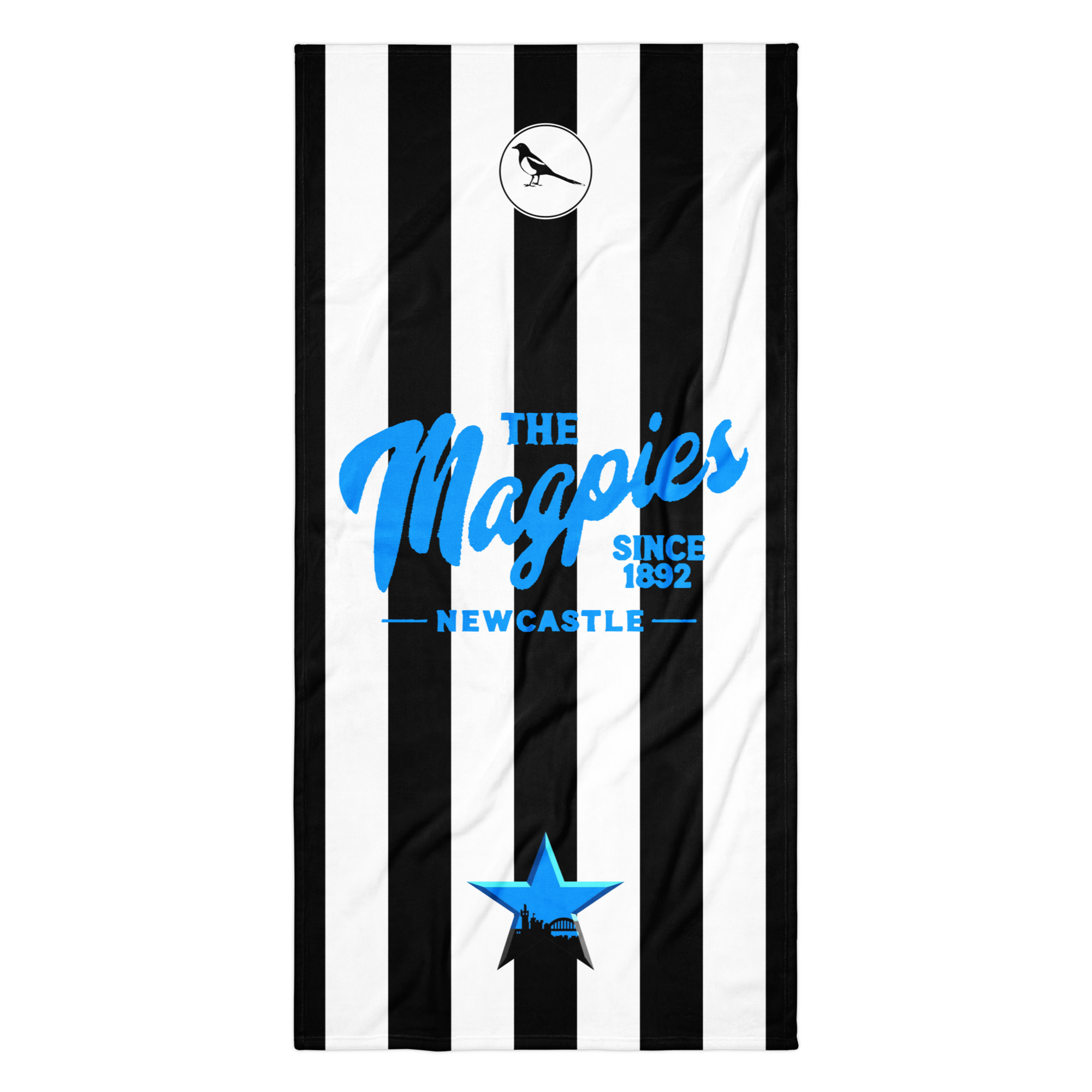 Newcastle Magpies Blue Star Towel | Newcastle Football Fan Towel