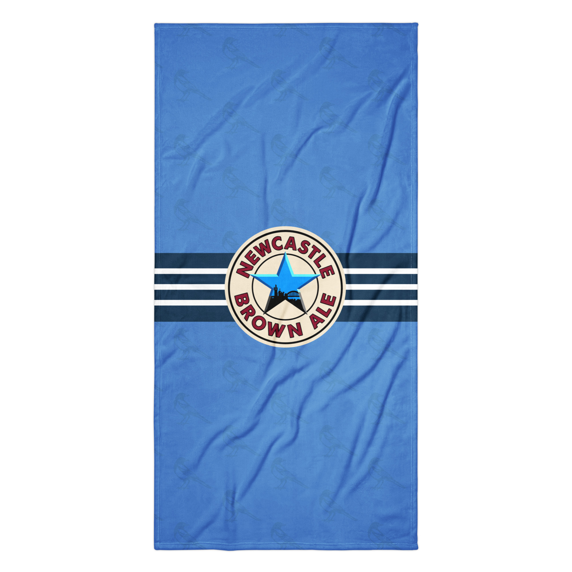 Newcastle Brown Ale Blue Star Towel | Newcastle Magpies Football Bleu Fan Towel