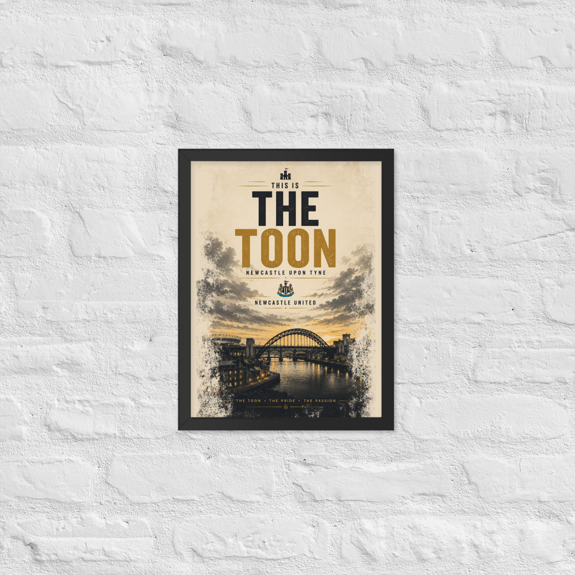 The Toon Army Newcastle Framed Poster | Newcastle United Wall Art | NUFC Football Fan Gift - Image 3