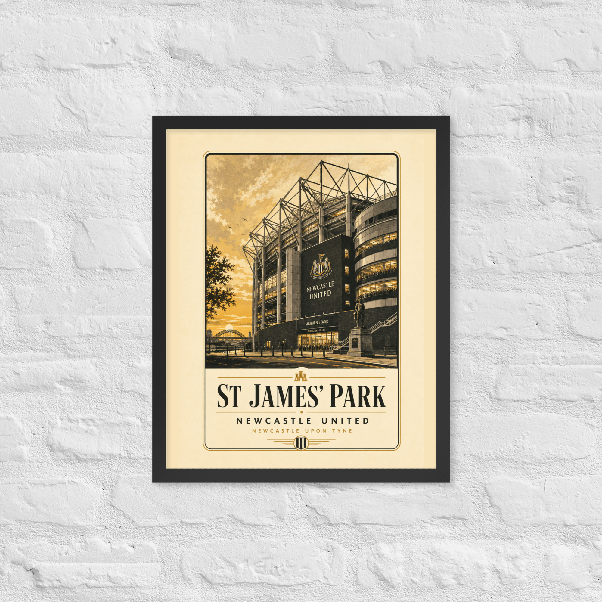 St James’ Park Newcastle Framed Poster | Newcastle Football Stadium Wall Art | NUFC Fan Gift - Image 4