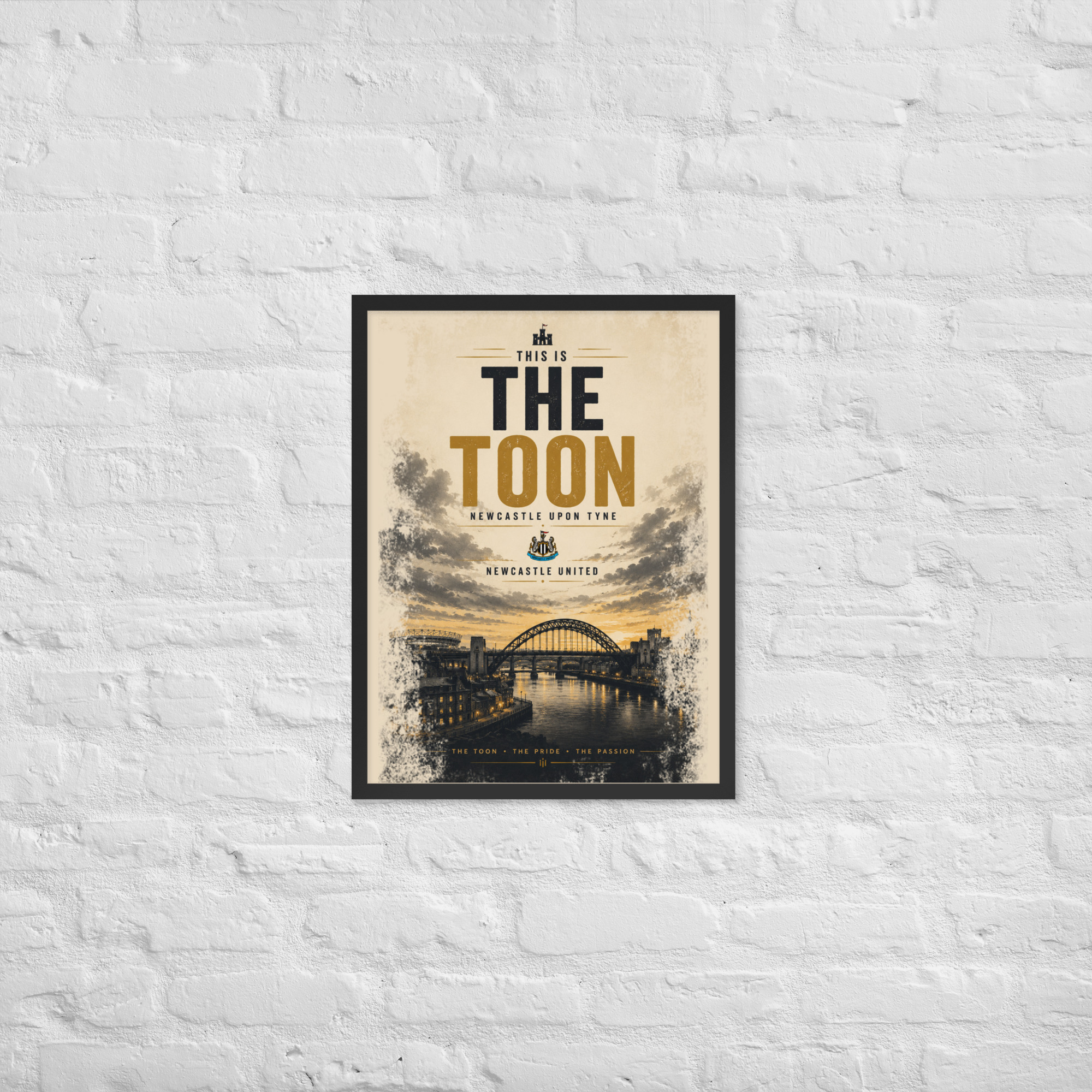 The Toon Army Newcastle Framed Poster | Newcastle United Wall Art | NUFC Football Fan Gift