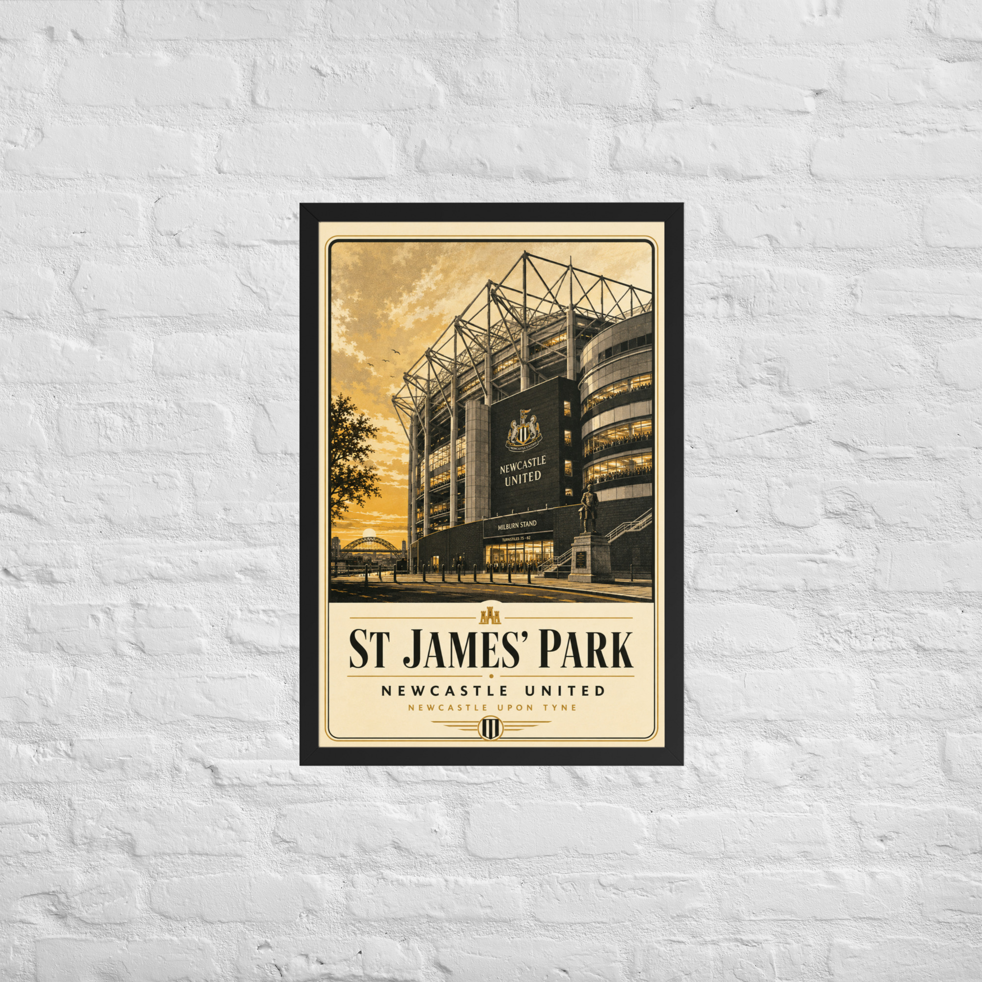 St James’ Park Newcastle Framed Poster | Newcastle Football Stadium Wall Art | NUFC Fan Gift - Image 5