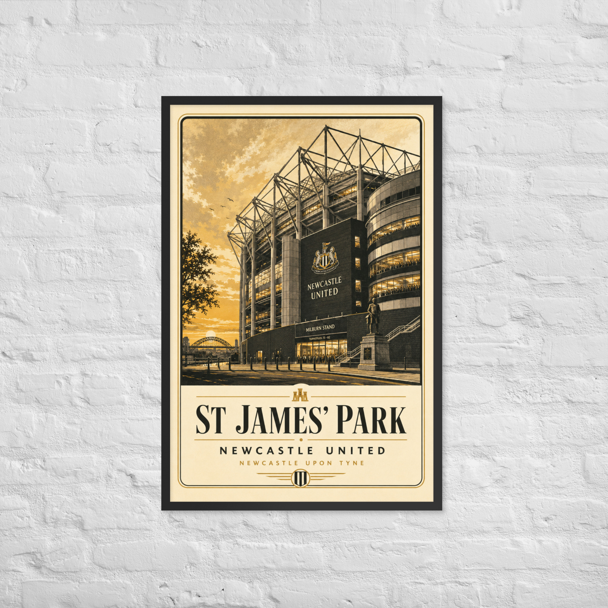 St James’ Park Newcastle Framed Poster | Newcastle Football Stadium Wall Art | NUFC Fan Gift - Image 6