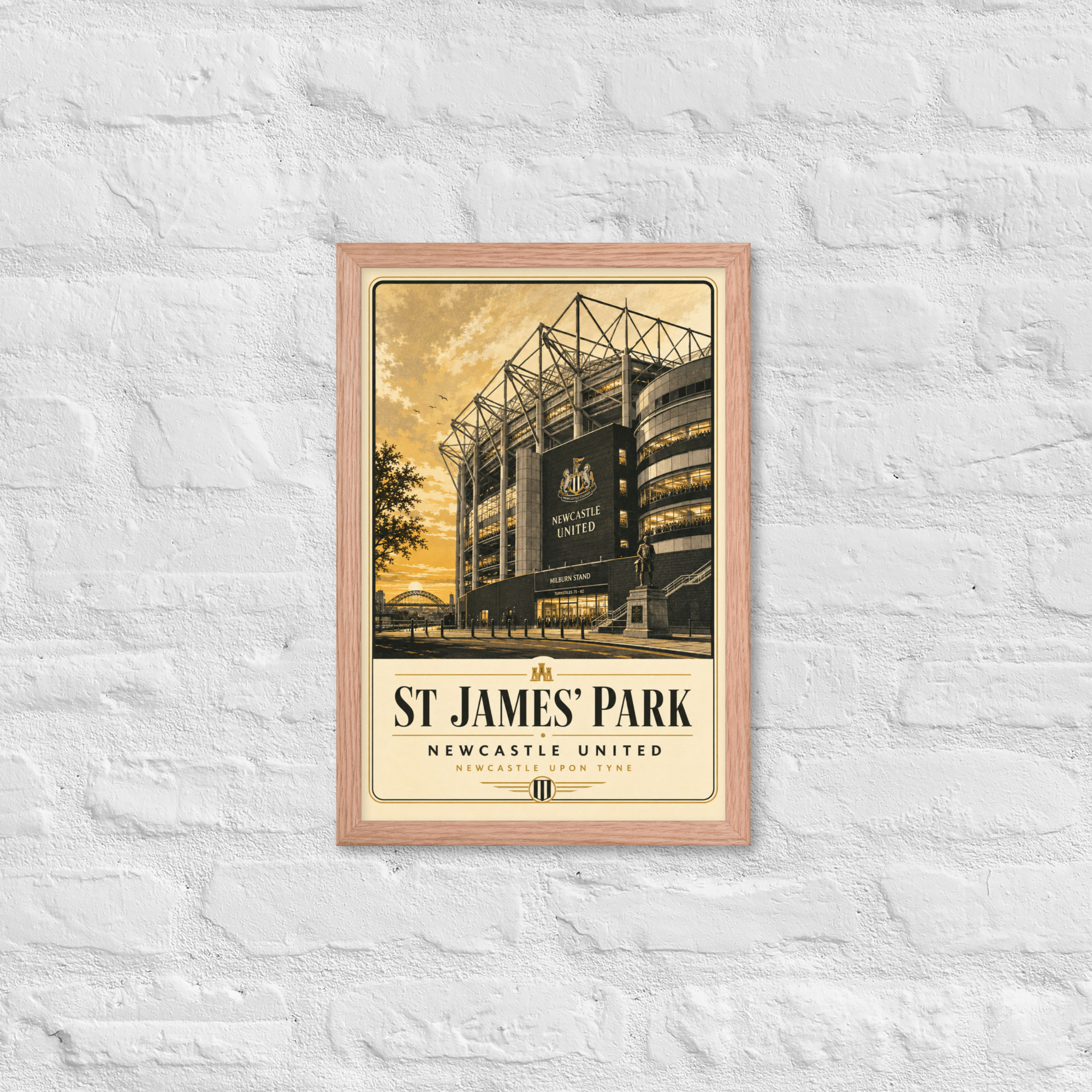 St James’ Park Newcastle Framed Poster | Newcastle Football Stadium Wall Art | NUFC Fan Gift - Image 8