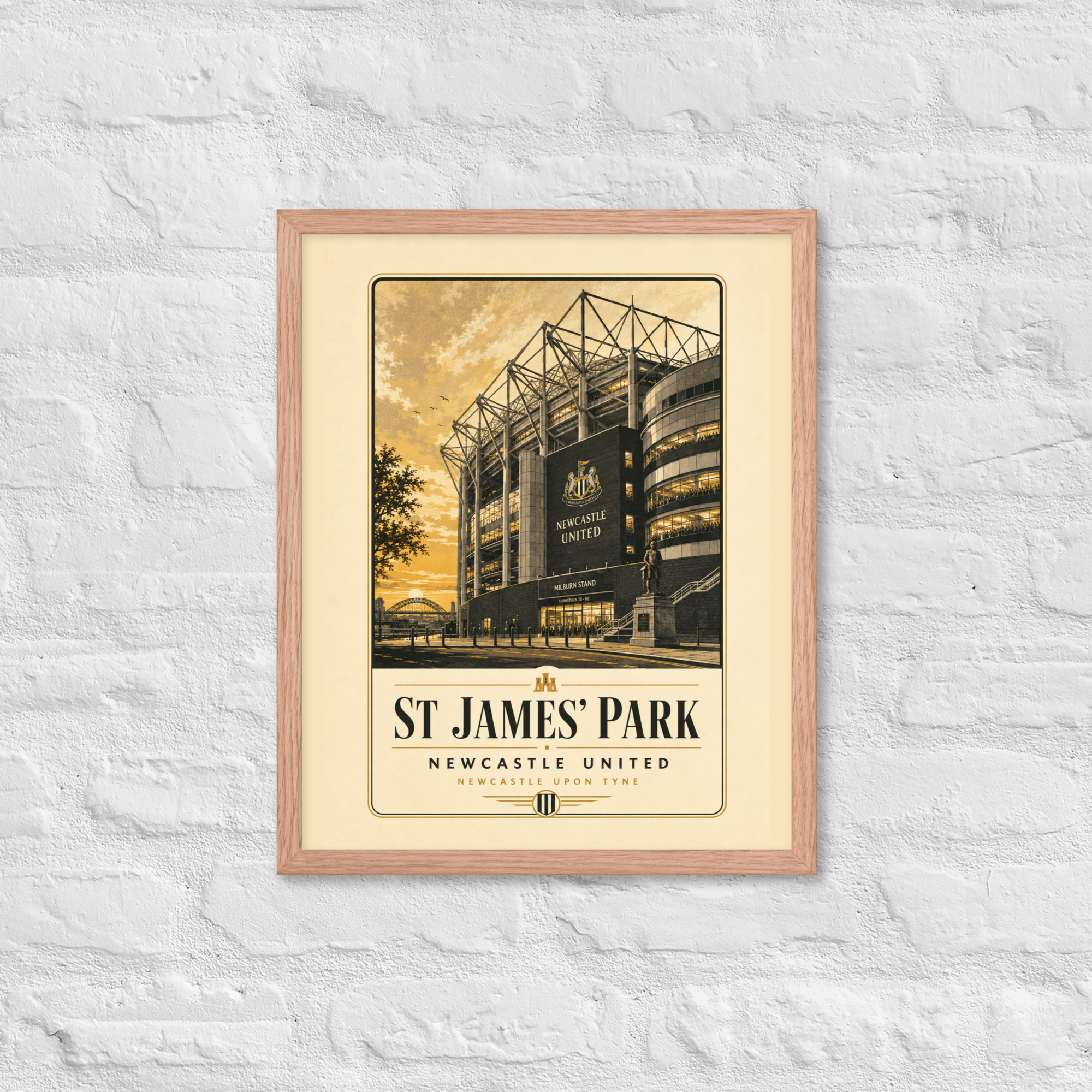 St James’ Park Newcastle Framed Poster | Newcastle Football Stadium Wall Art | NUFC Fan Gift - Image 9