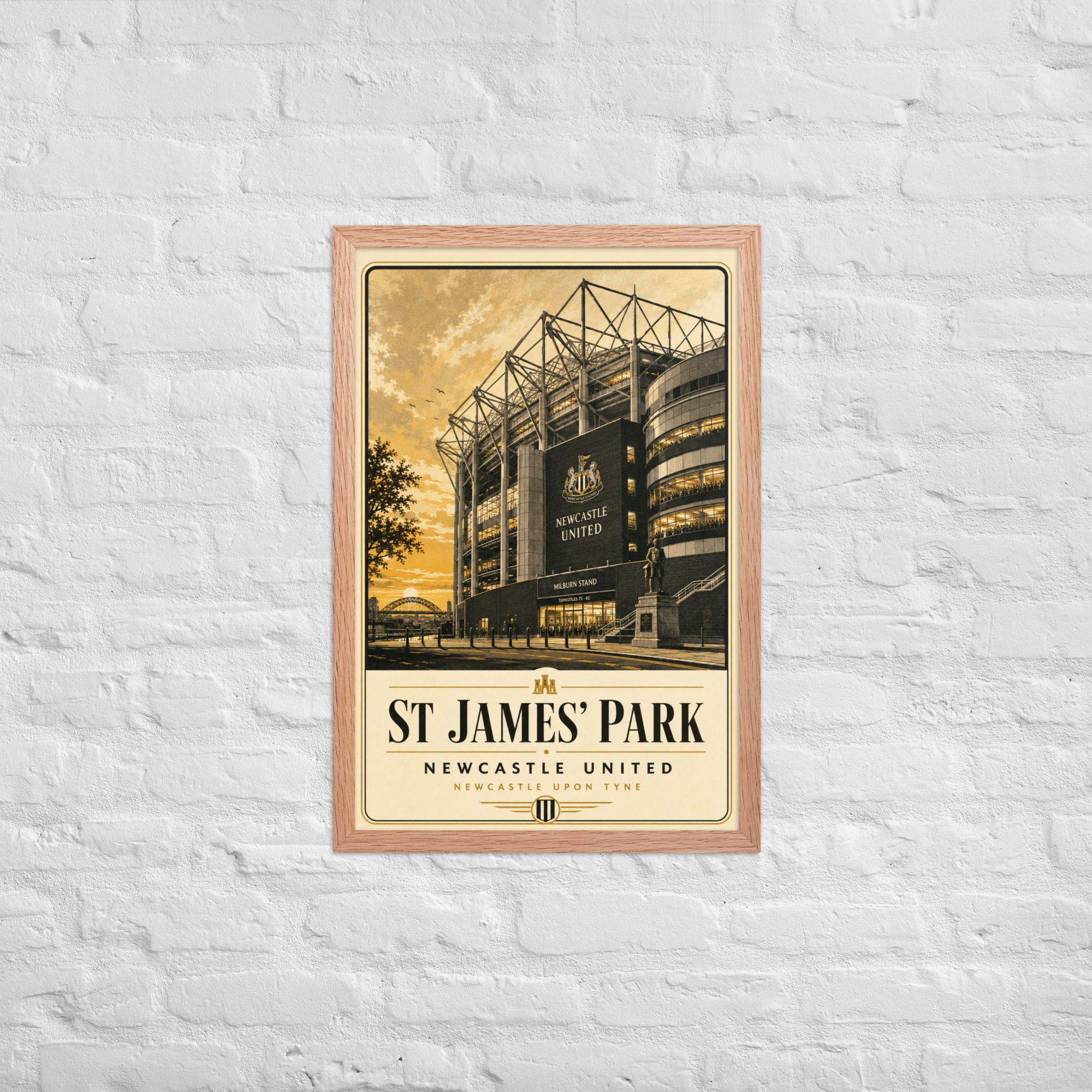St James’ Park Newcastle Framed Poster | Newcastle Football Stadium Wall Art | NUFC Fan Gift - Image 11