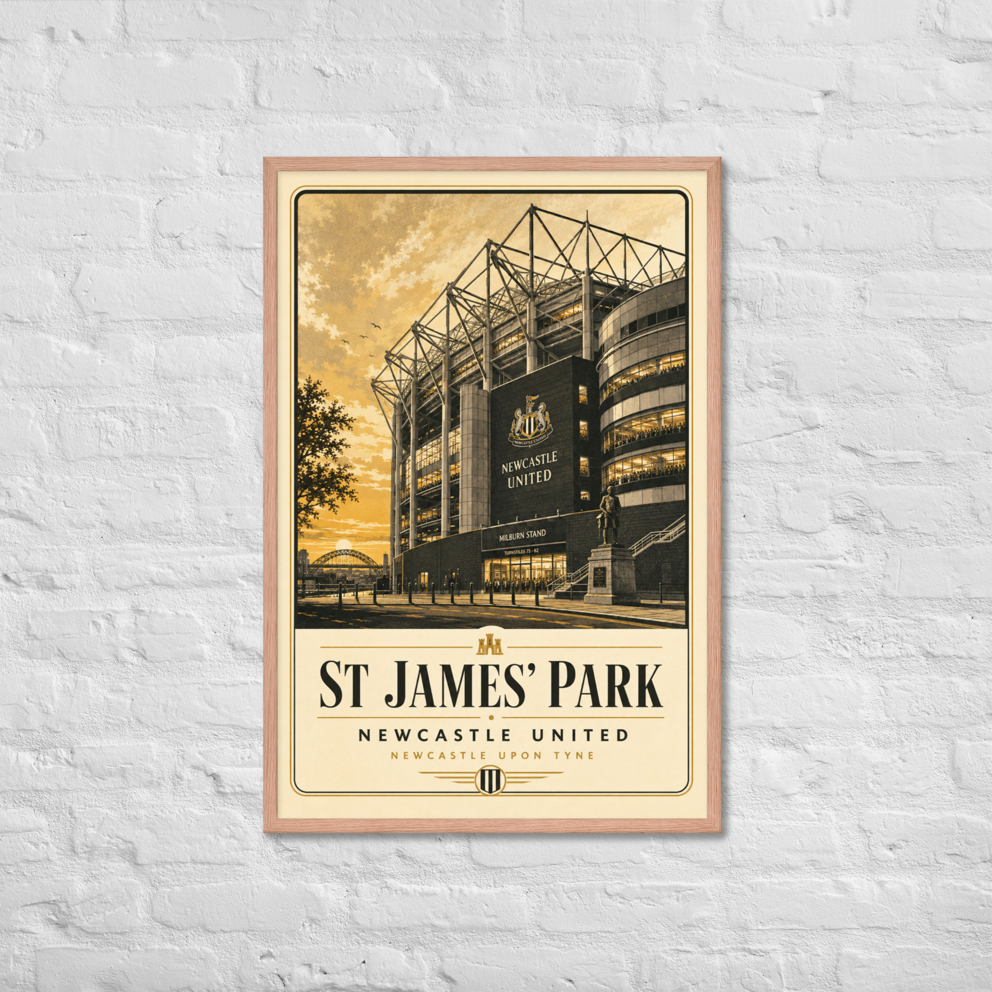 St James’ Park Newcastle Framed Poster | Newcastle Football Stadium Wall Art | NUFC Fan Gift - Image 12