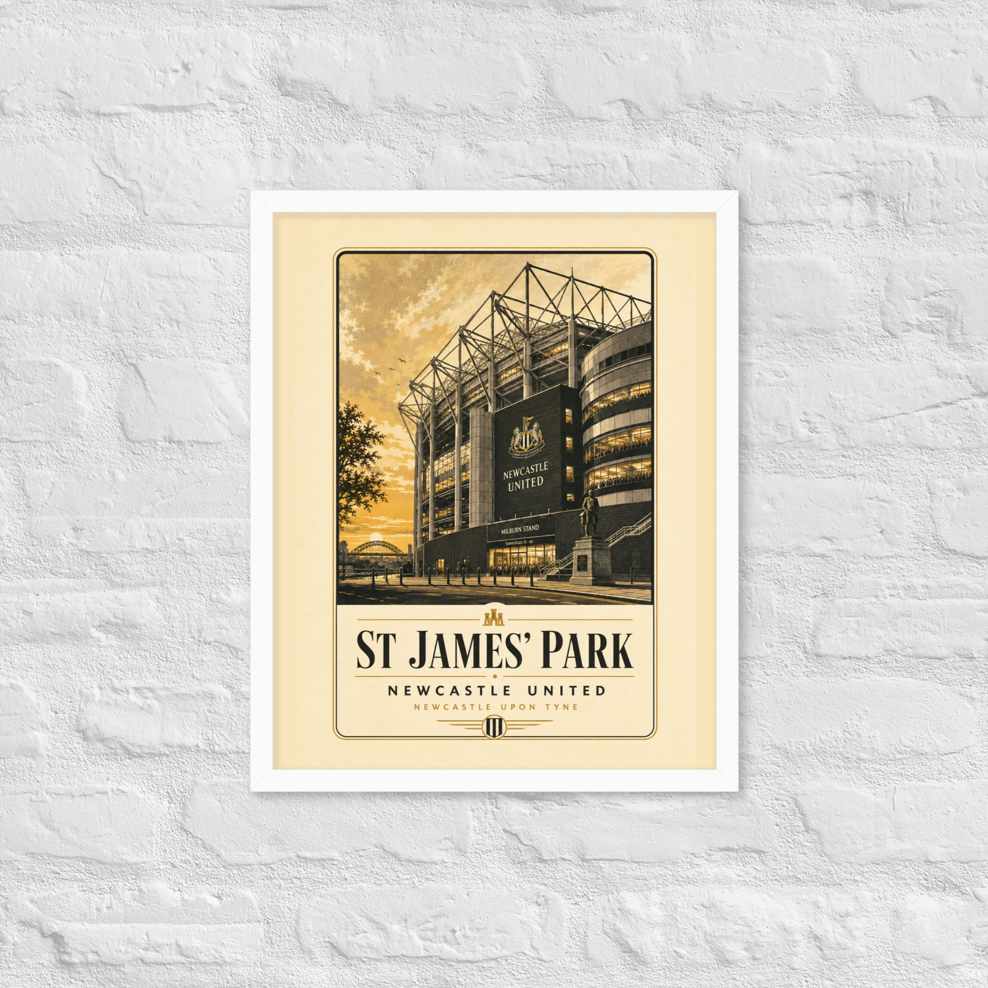 St James’ Park Newcastle Framed Poster | Newcastle Football Stadium Wall Art | NUFC Fan Gift - Image 15