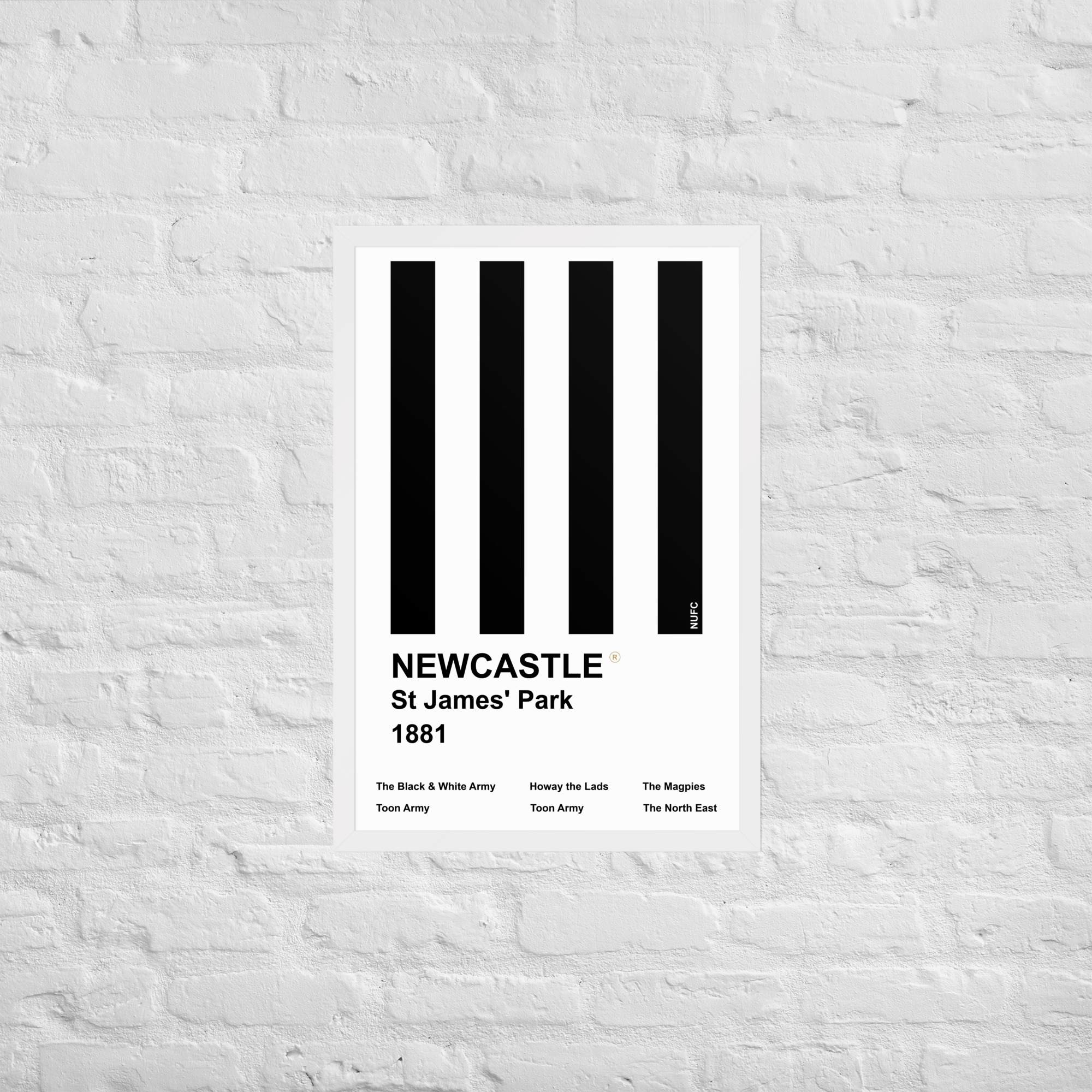 Newcastle Magpies Poster | Newcastle United Football Wall Art | Newcastle Framed poster - Image 5