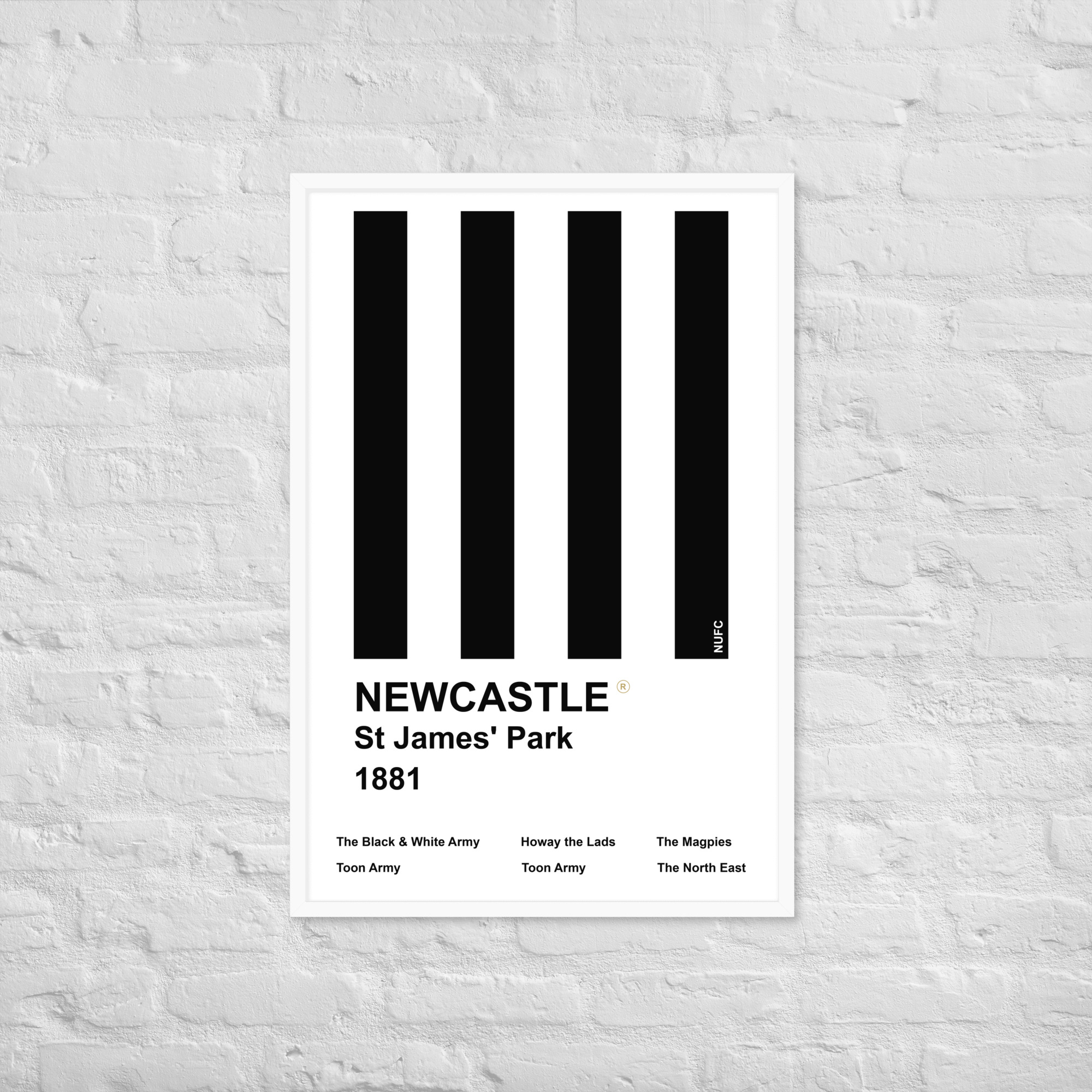 Newcastle Magpies Poster | Newcastle United Football Wall Art | Newcastle Framed poster - Image 6