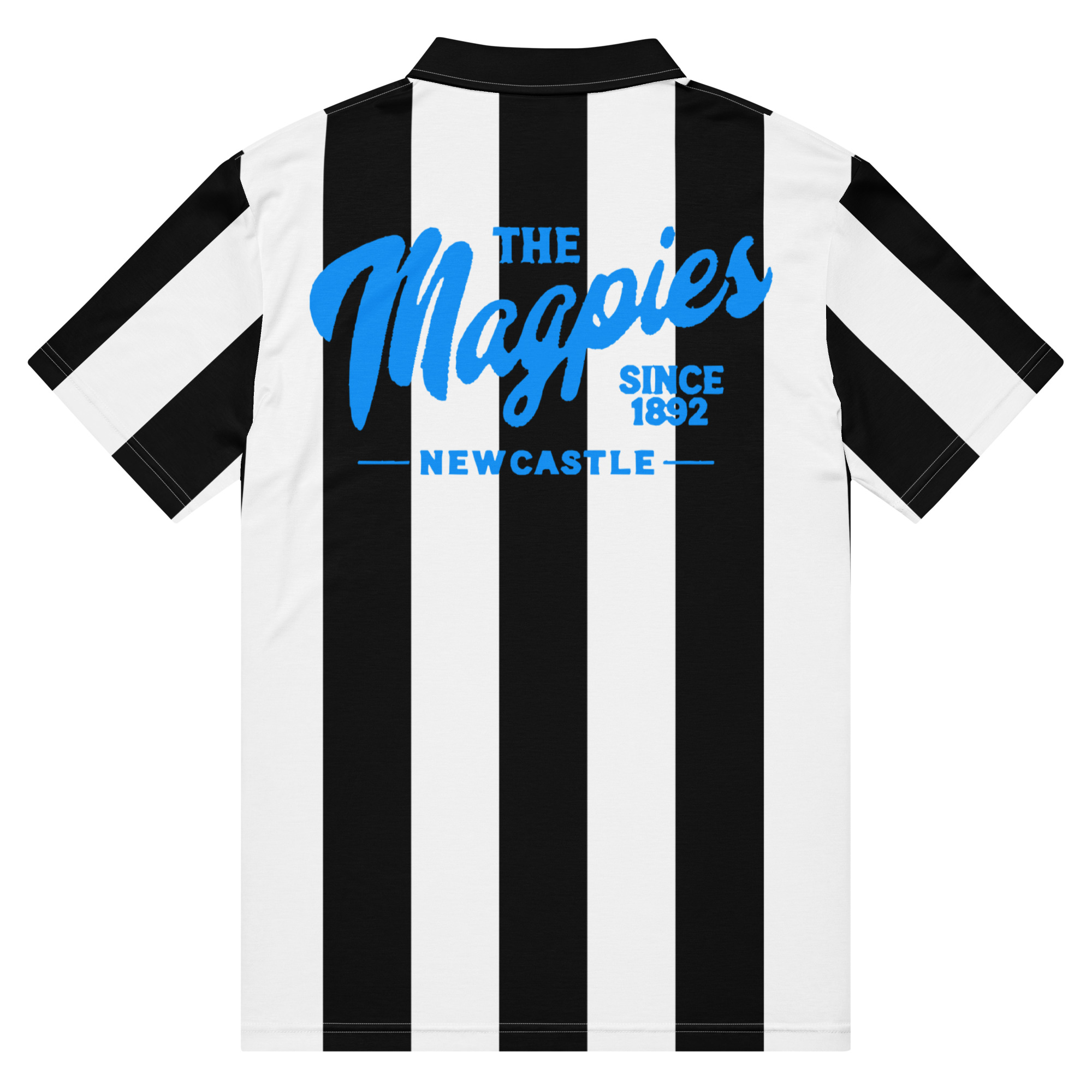 Newcastle Magpies Blue Star Men’s Slim Fit Polo Shirt - Image 7