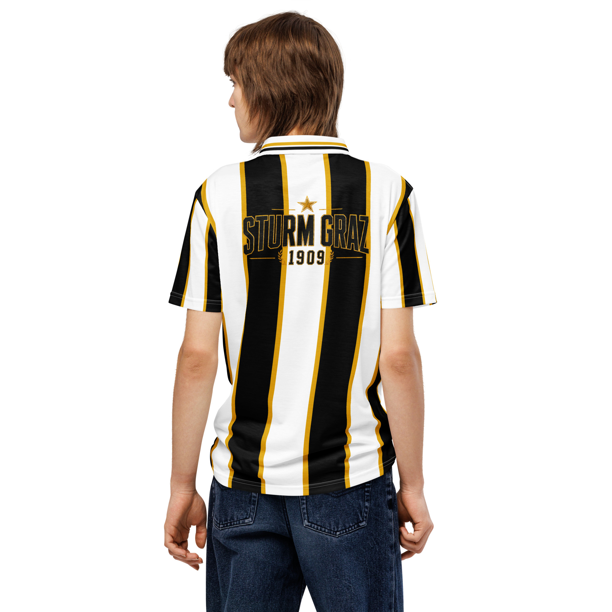 SK Sturm Graz Men’s Slim Fit Polo Shirt | Football Fan Polo - Image 2