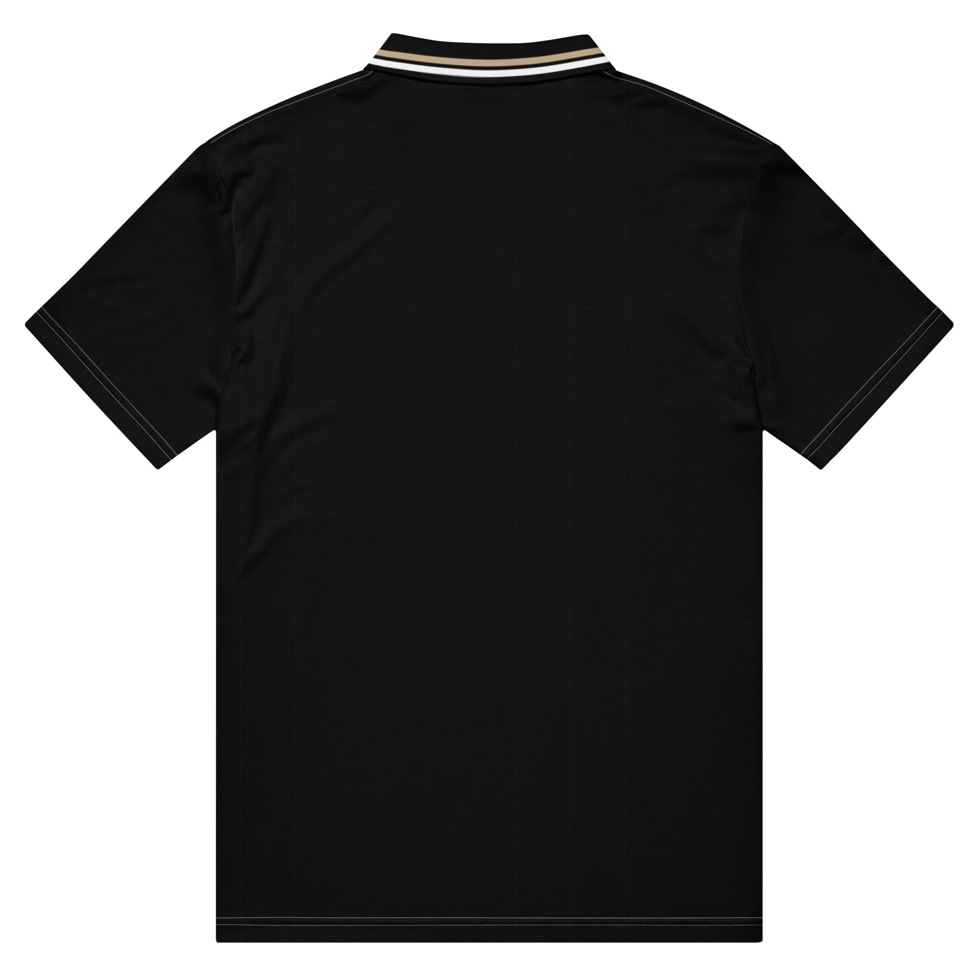PAOK Salonika Black Slim Fit Polo Shirt | PAOK Football Fan Polo - Image 7