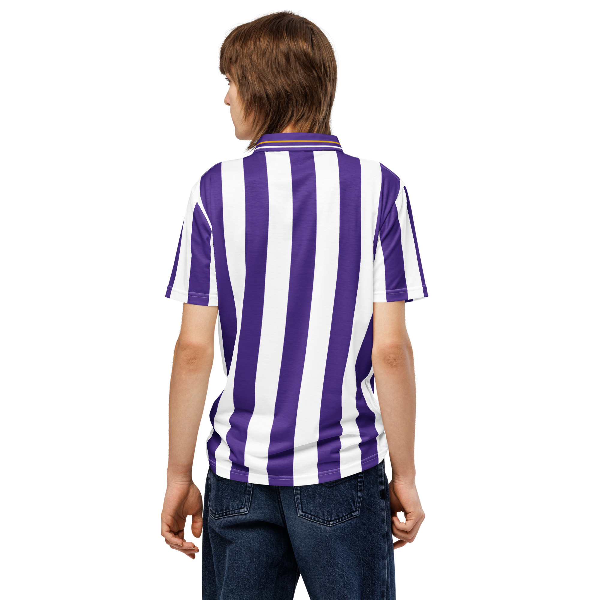 Anderlecht Slim Fit Polo | Anderlecht Purple & White Football Fan Shirt - Image 2