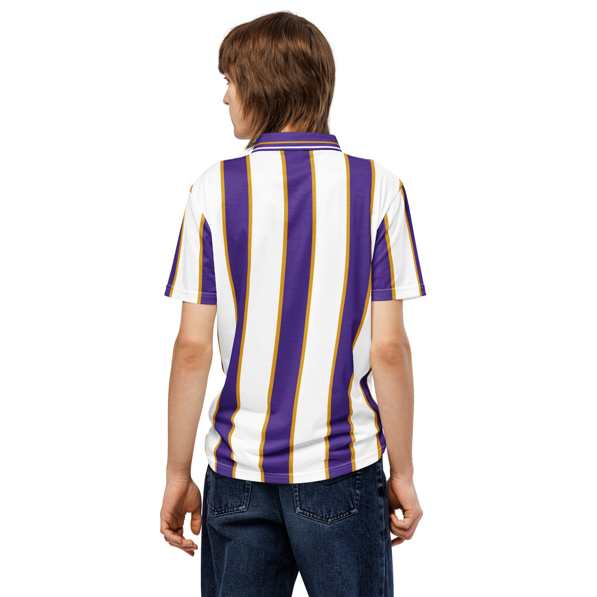 Anderlecht Slim Fit Polo | Purple & White Fan Shirt - Image 2