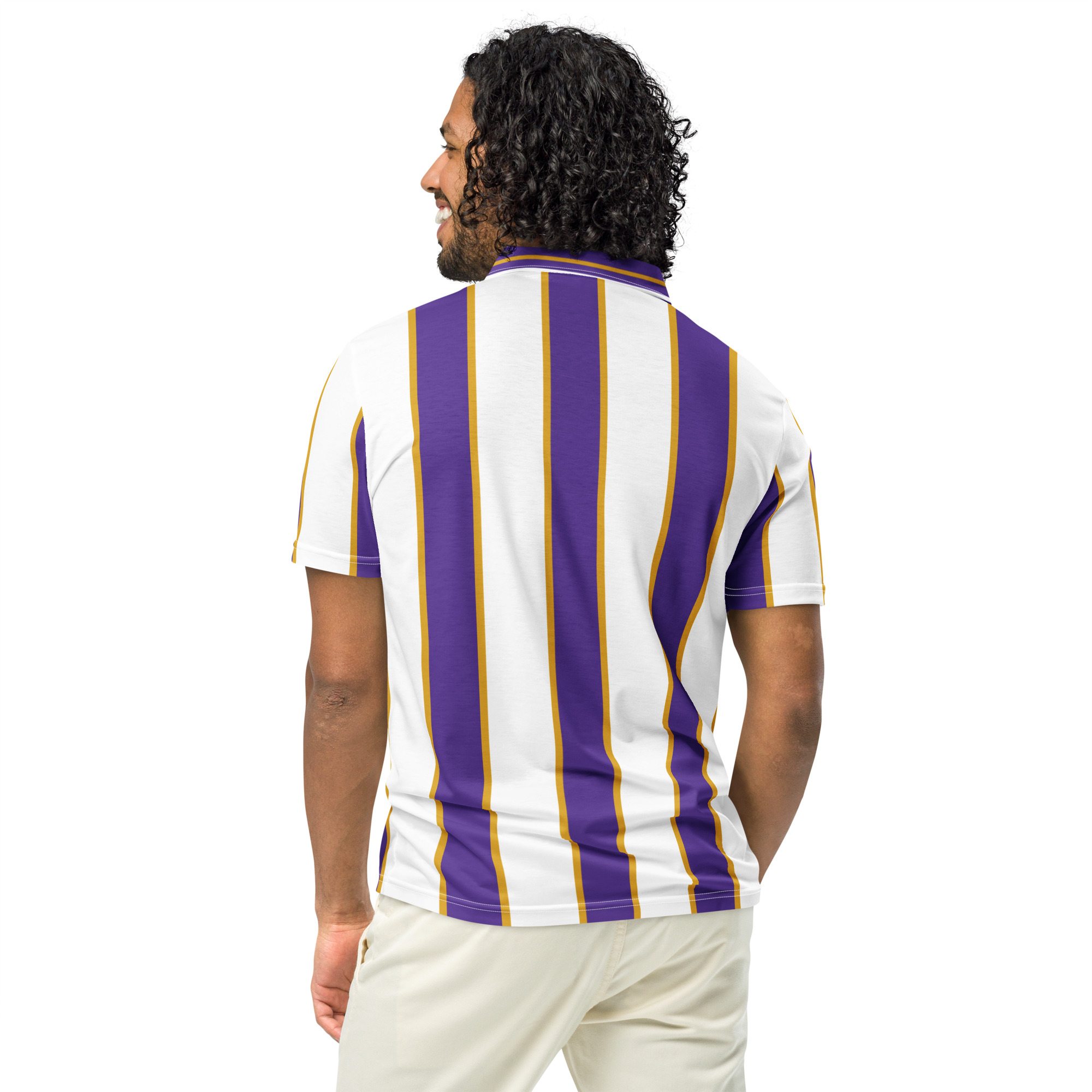 Anderlecht Slim Fit Polo | Purple & White Fan Shirt - Image 12