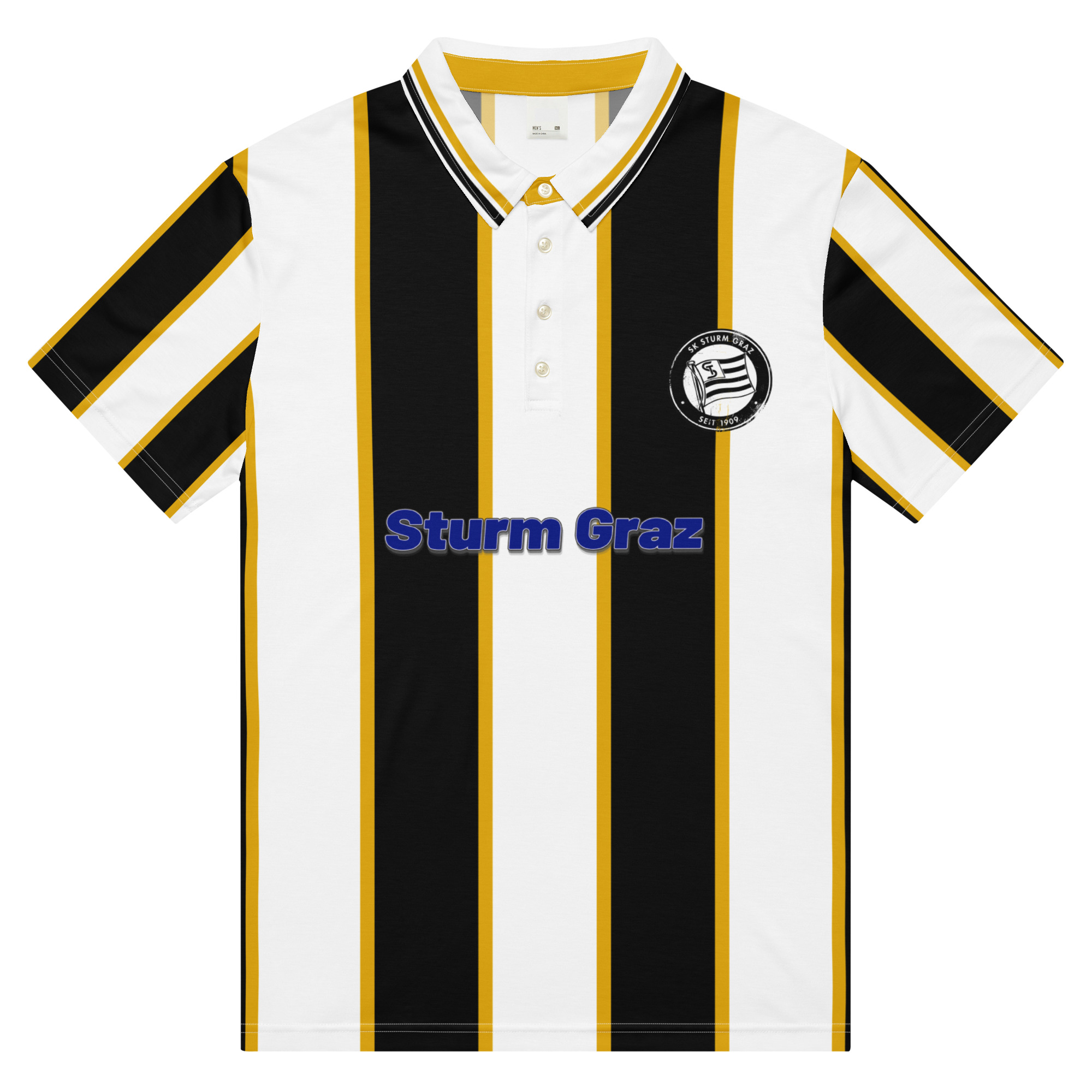 SK Sturm Graz Men’s Slim Fit Polo Shirt | Football Fan Polo - Image 6