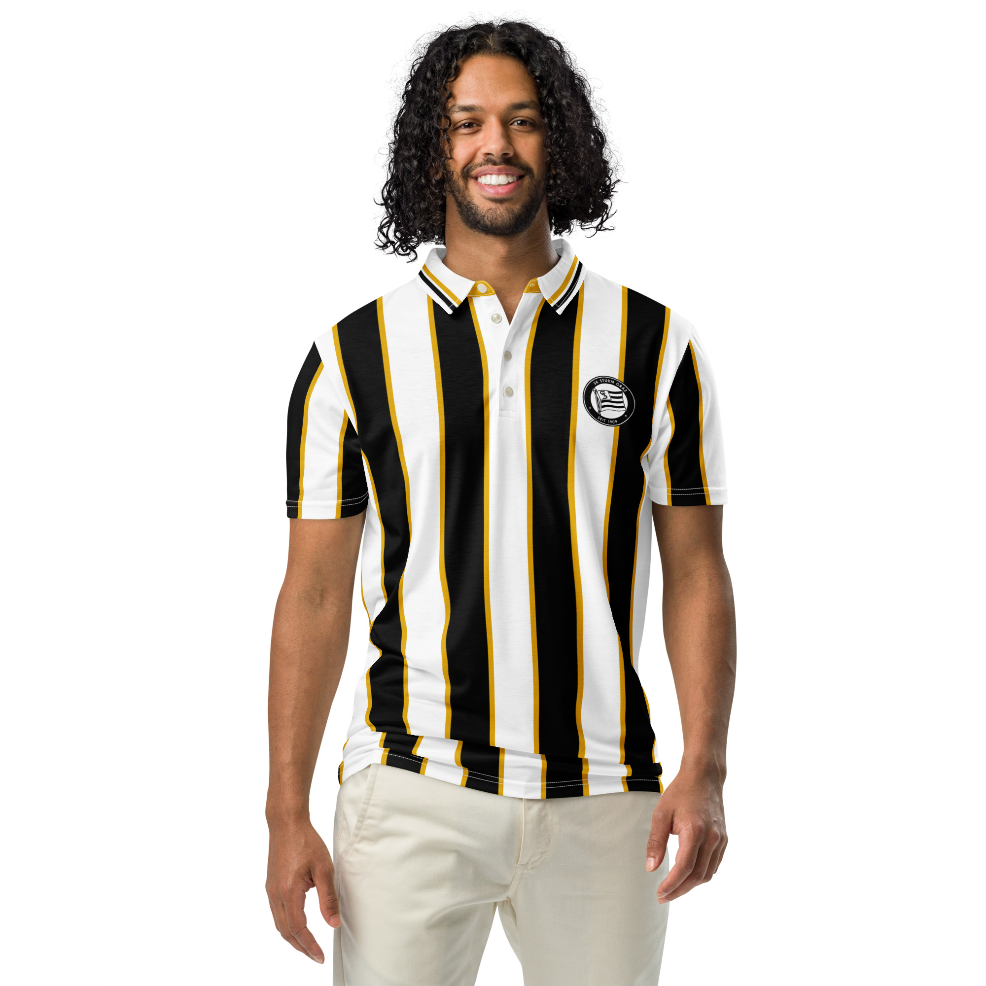 Sturm Graz Men’s Slim Fit Polo Shirt | Sturm Graz Fan Polo