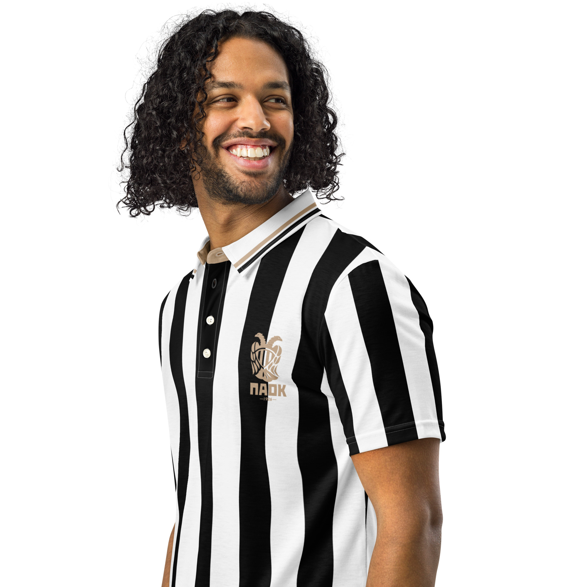 PAOK Salonika Slim Fit Polo Shirt | PAOK Football Fan Polo - Image 3