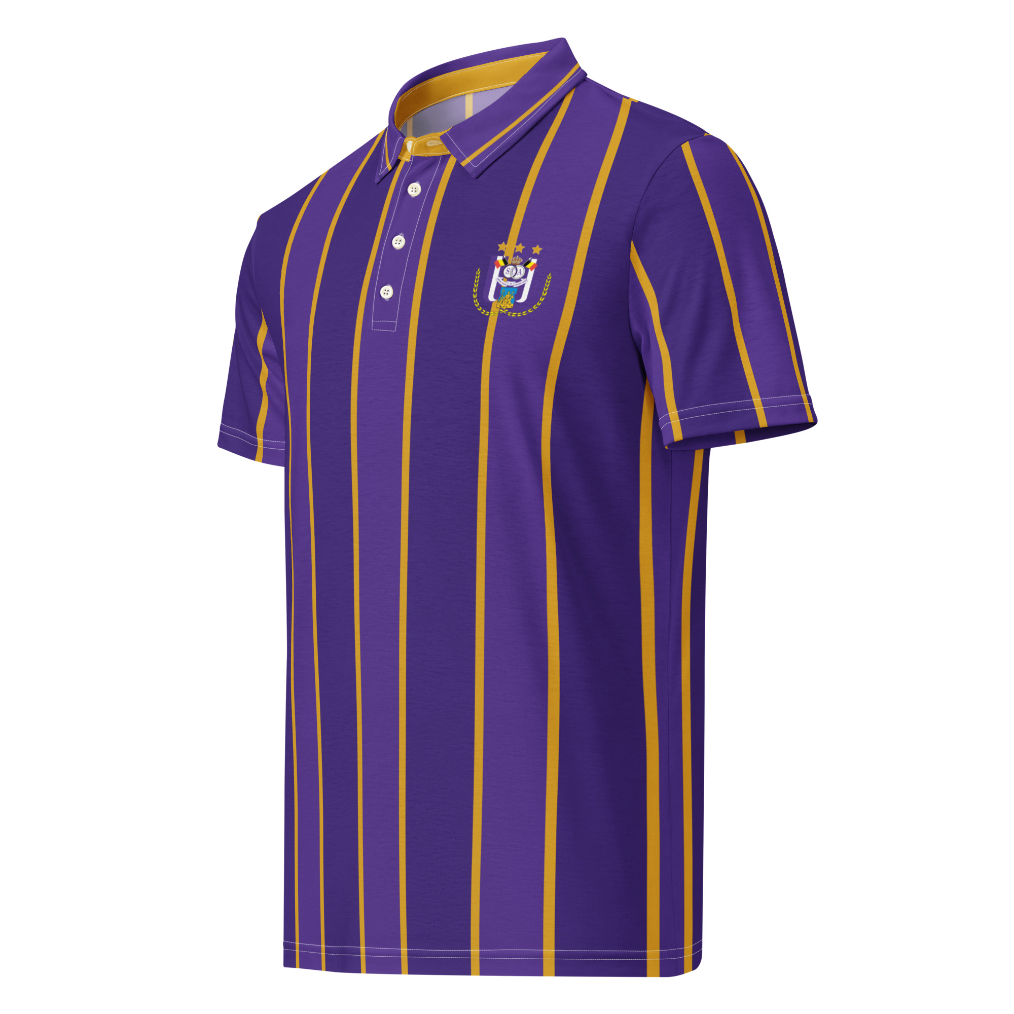 Anderlecht Slim Fit Polo | Anderlecht Fan Shirt - Image 5