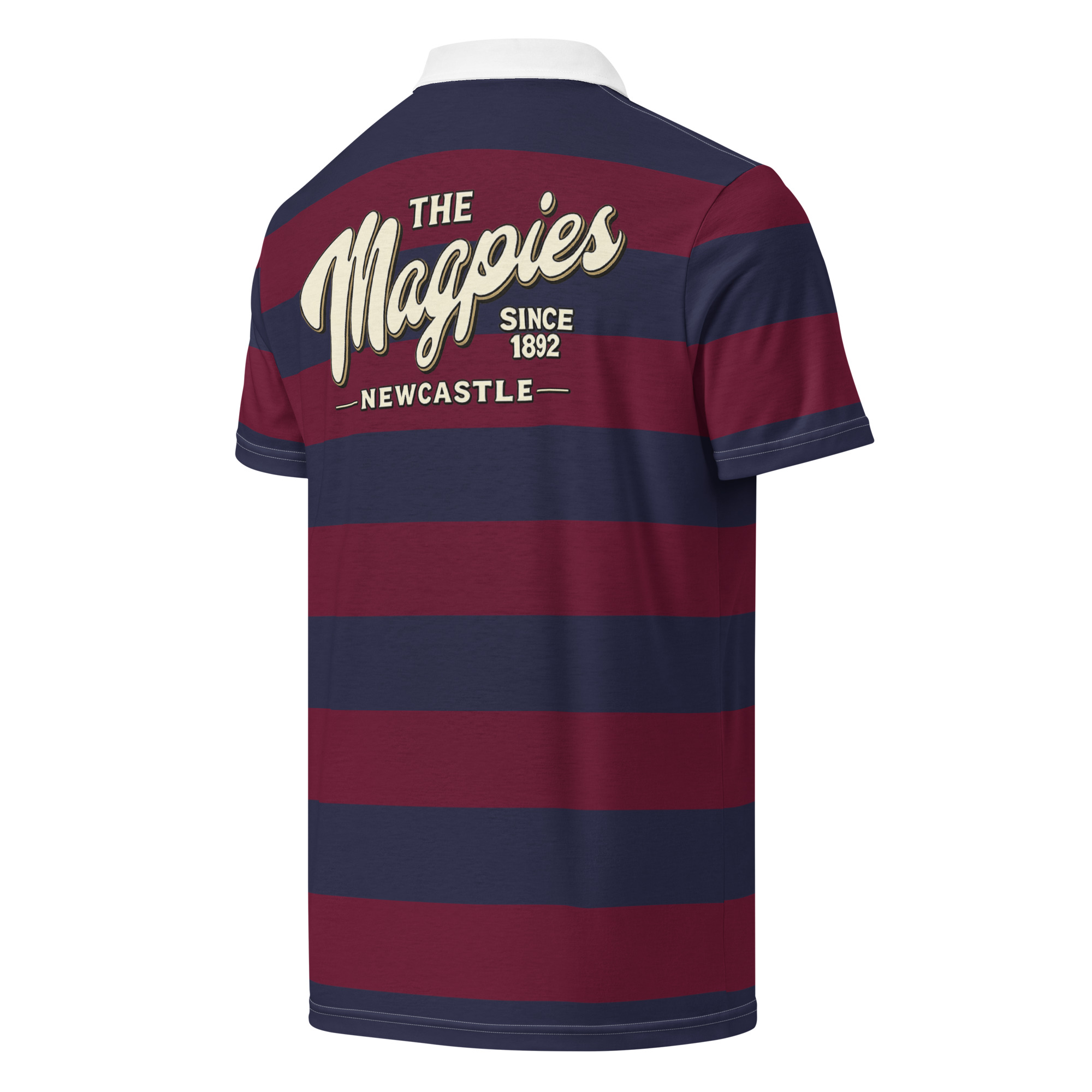 Newcastle The Magpies Brown Ale Men’s Slim Fit Polo Shirt - Image 6