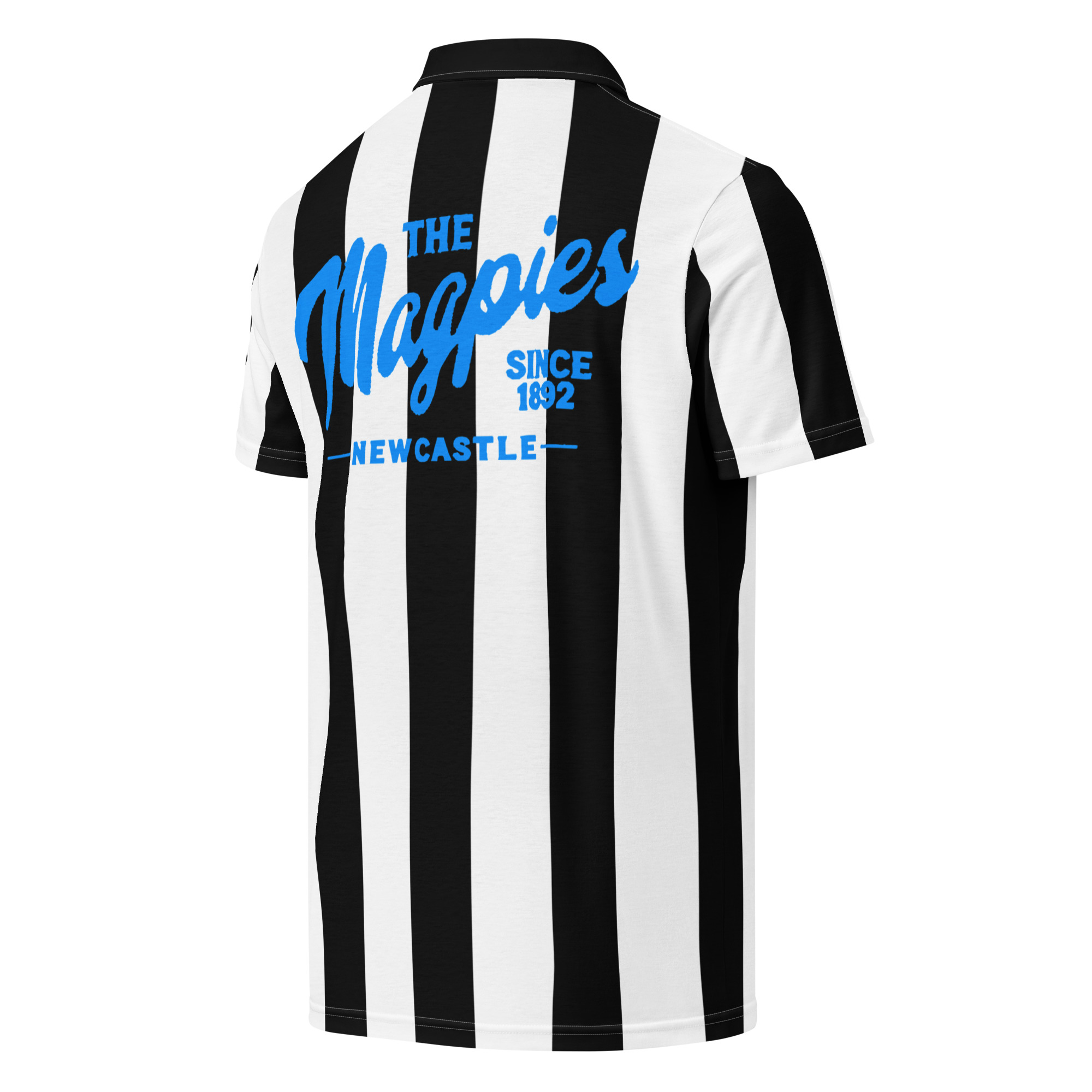 Newcastle Magpies Blue Star Men’s Slim Fit Polo Shirt - Image 8