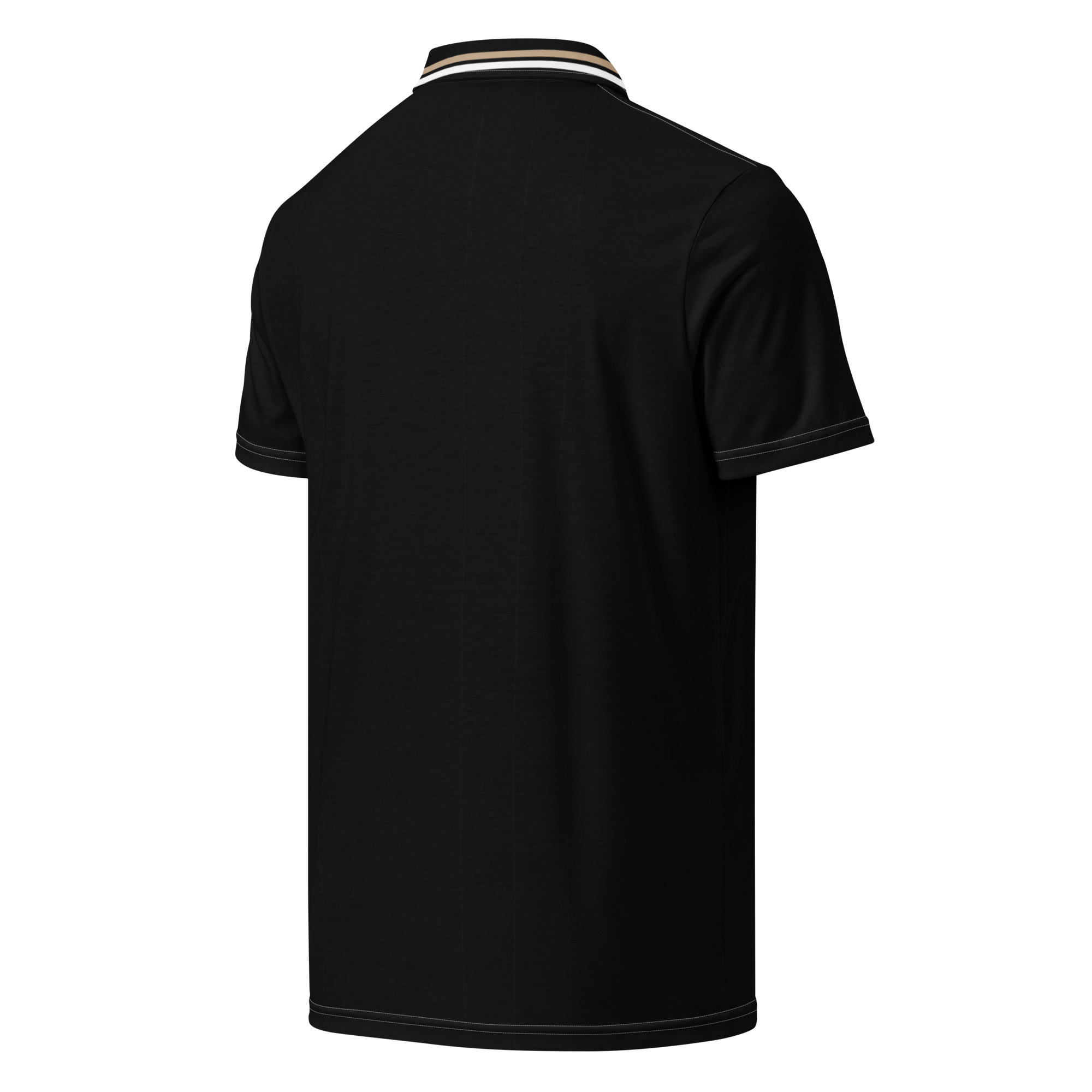 PAOK Salonika Black Slim Fit Polo Shirt | PAOK Football Fan Polo - Image 9