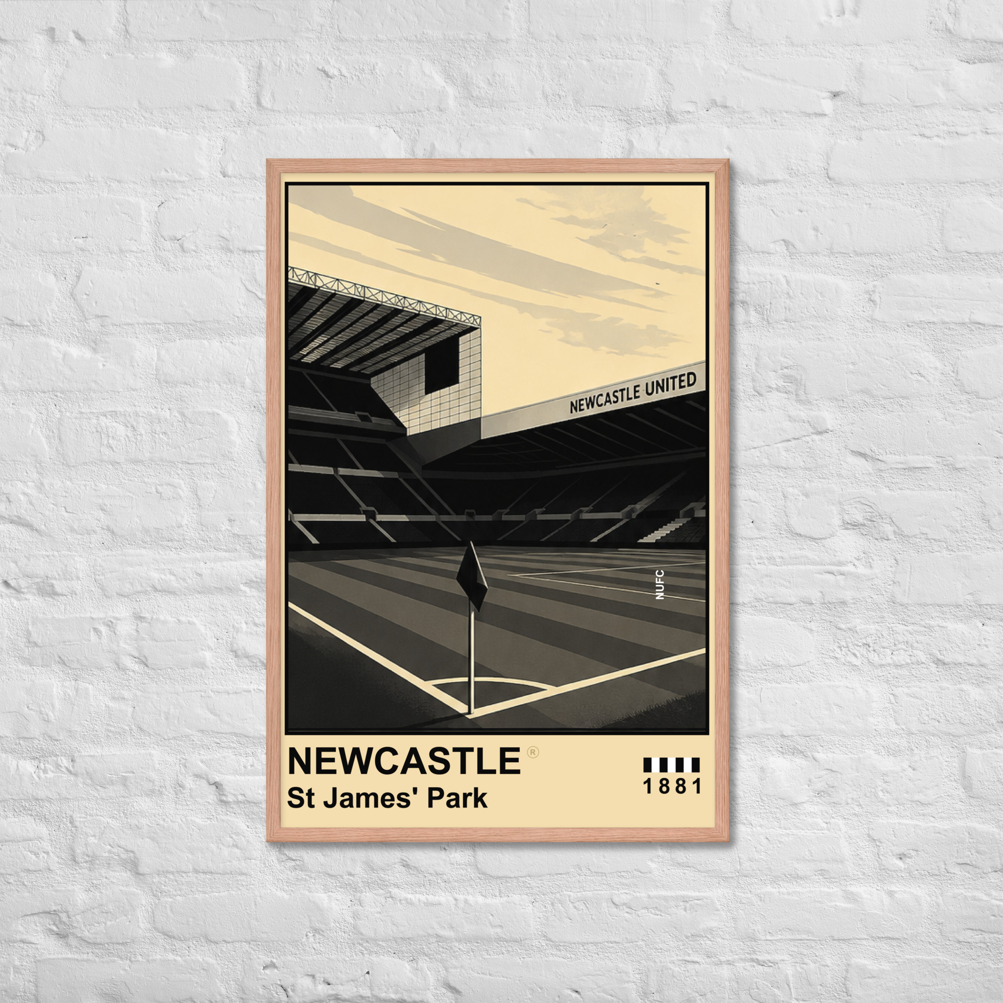 Newcastle St James Park Framed Photo Paper Poster | Newcastle United Football Wall Art - Image 2