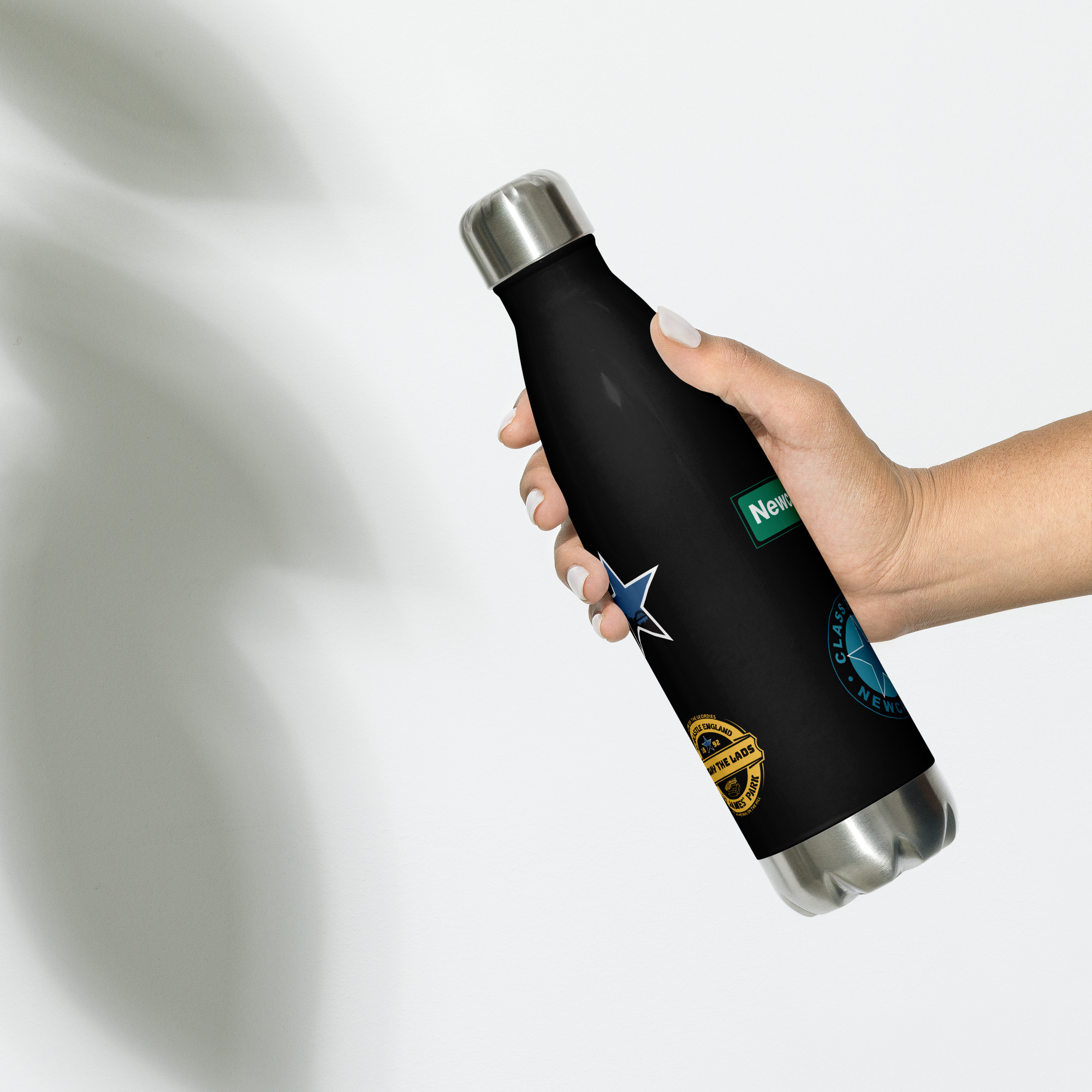 Newcastle Stainless Steel Water Bottle | Magpies Football Fan Bottle - Image 2