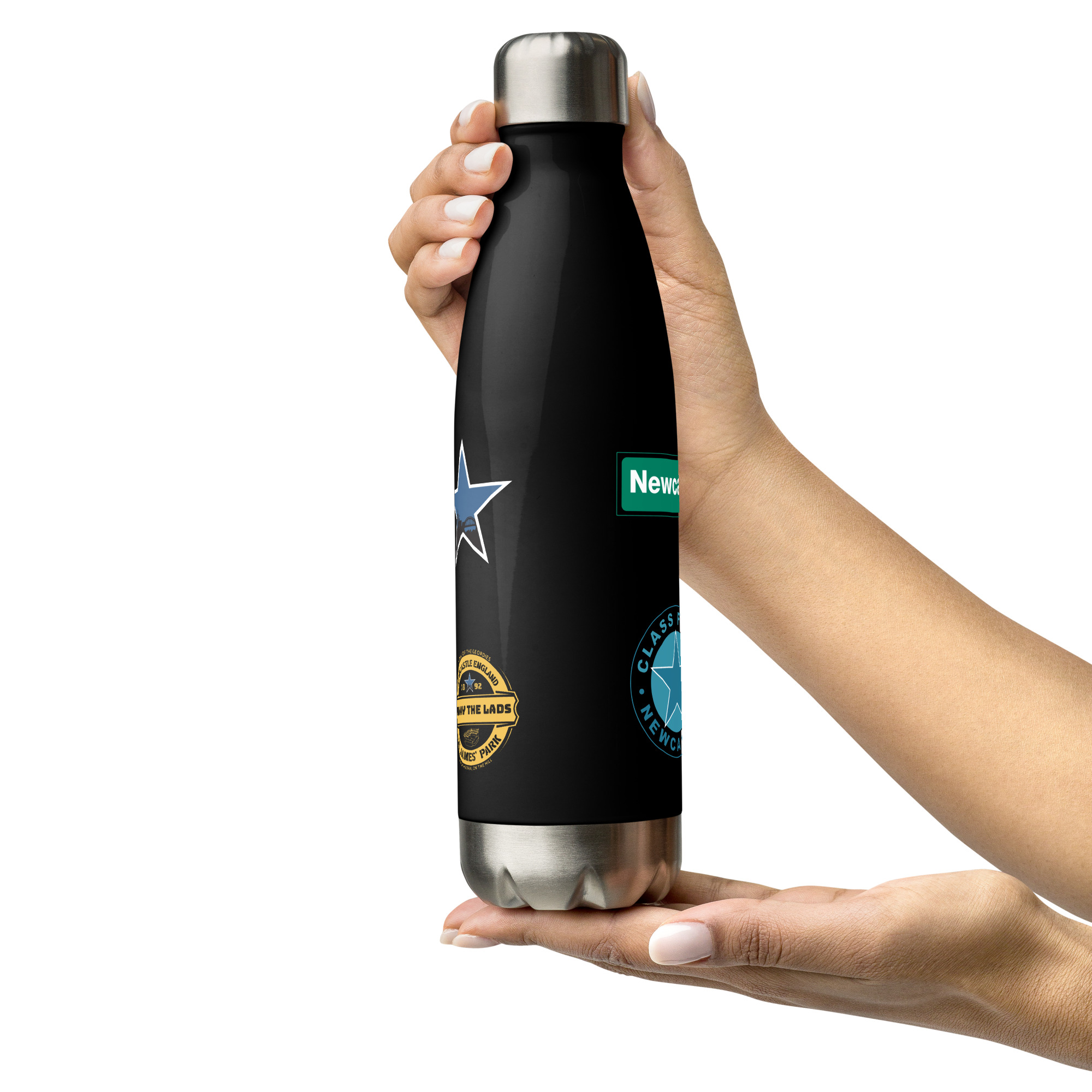 Newcastle Stainless Steel Water Bottle | Magpies Football Fan Bottle - Image 5
