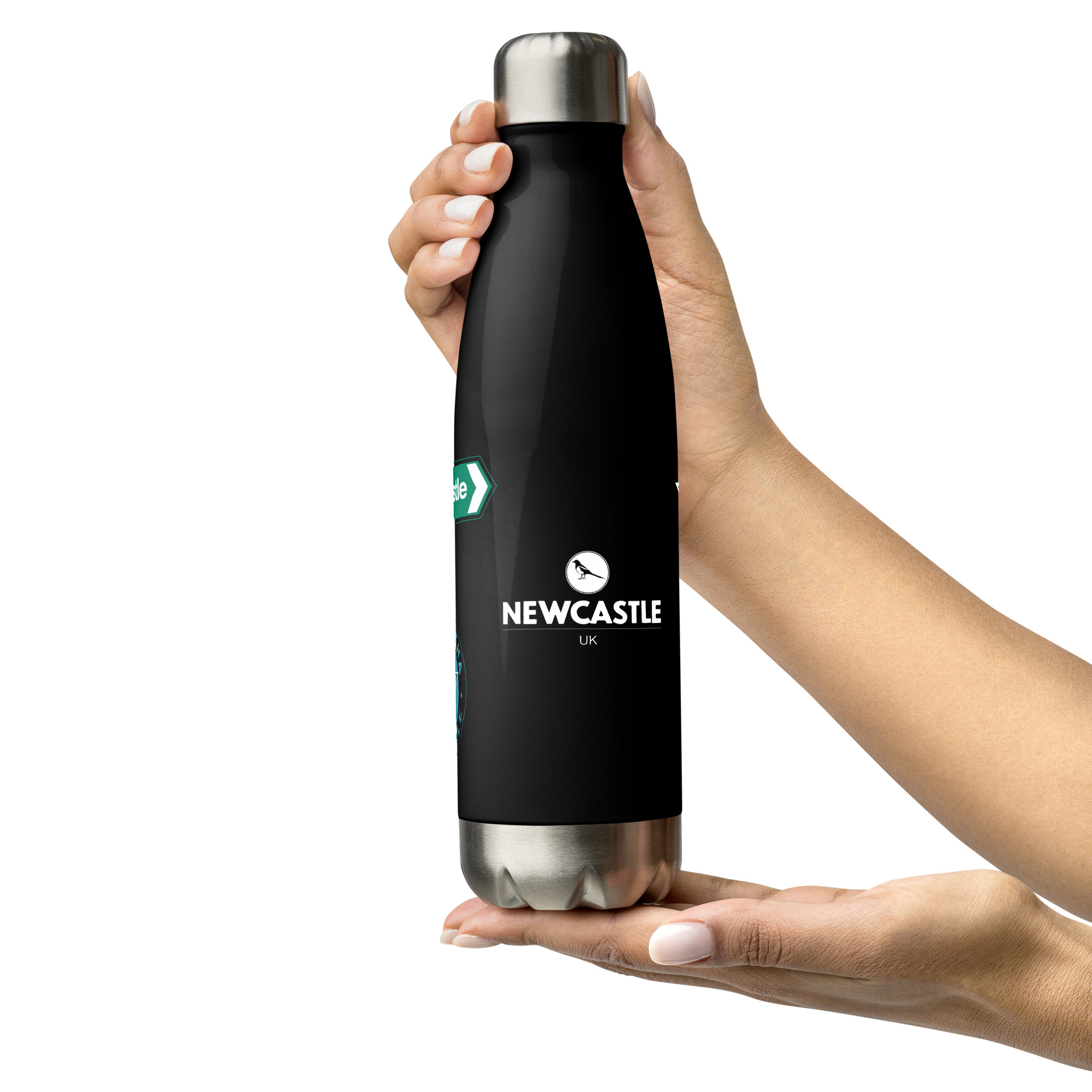 Newcastle Stainless Steel Water Bottle | Magpies Football Fan Bottle - Image 6